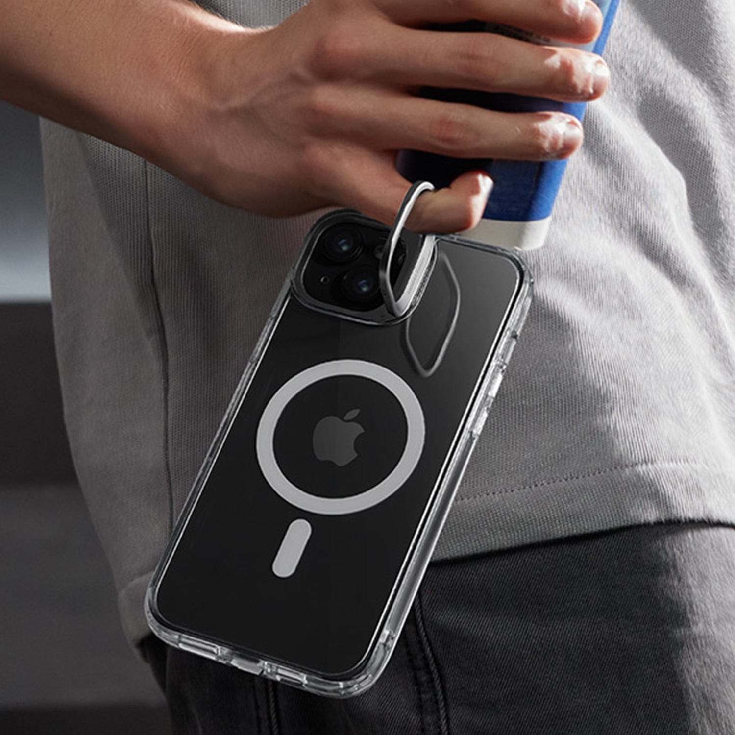 iPhone 15 Plus Clear Case with Kickstand & MagSafe | Venture Series