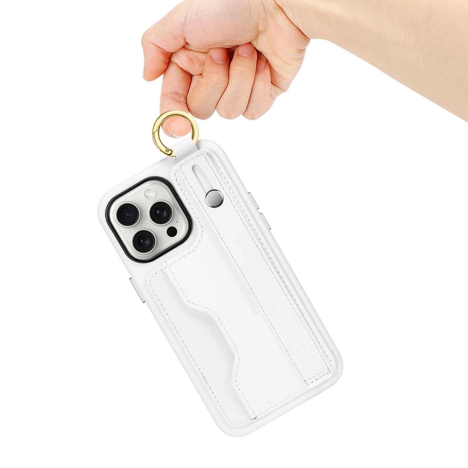 Protection Kit Bundle - FingerGrip Series Case with Tempered Glass Screen and Camera Protector for iPhone 15 Pro Max