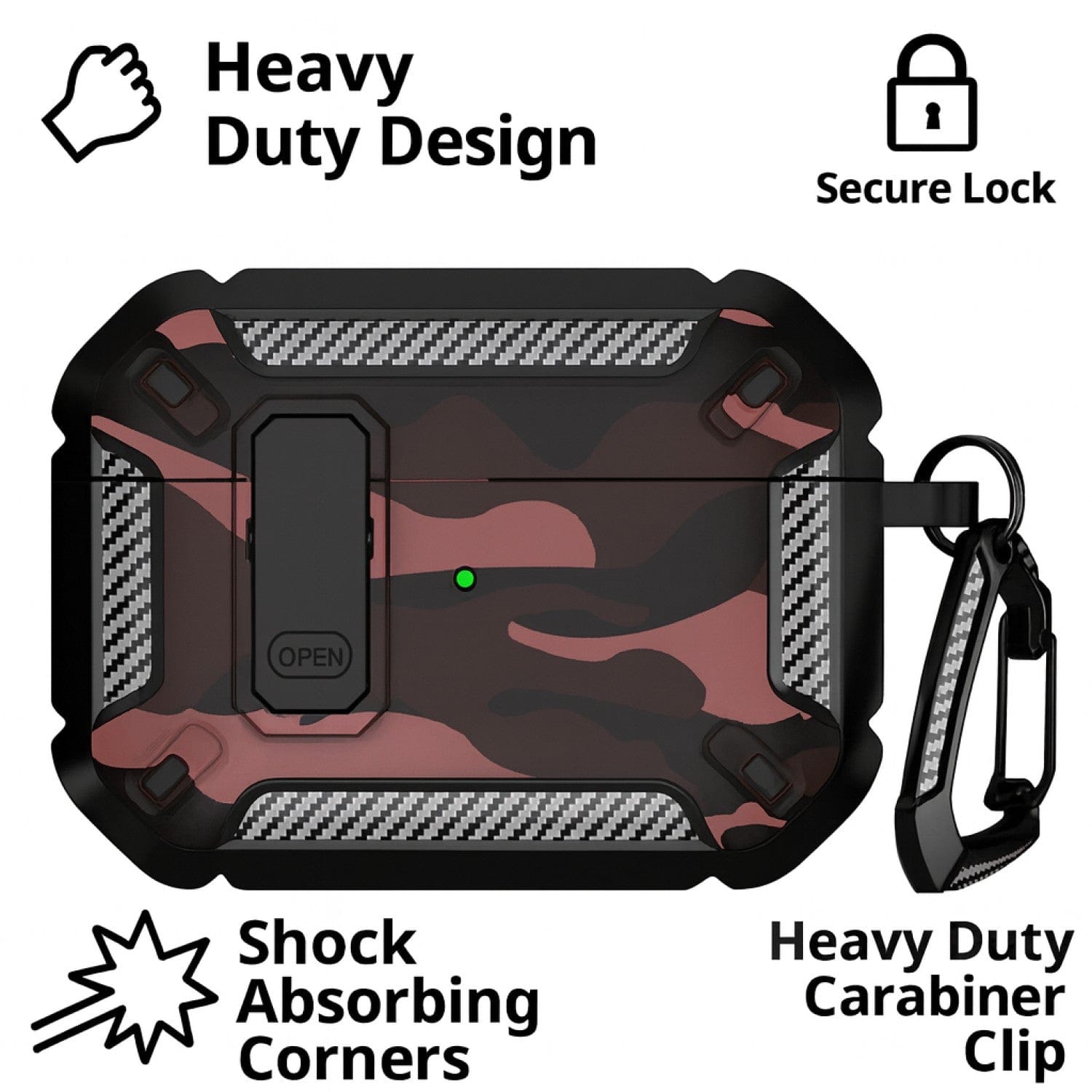 Apple AirPods Pro 3 Case - Heavy-Duty, Secure Lock | Raider Series