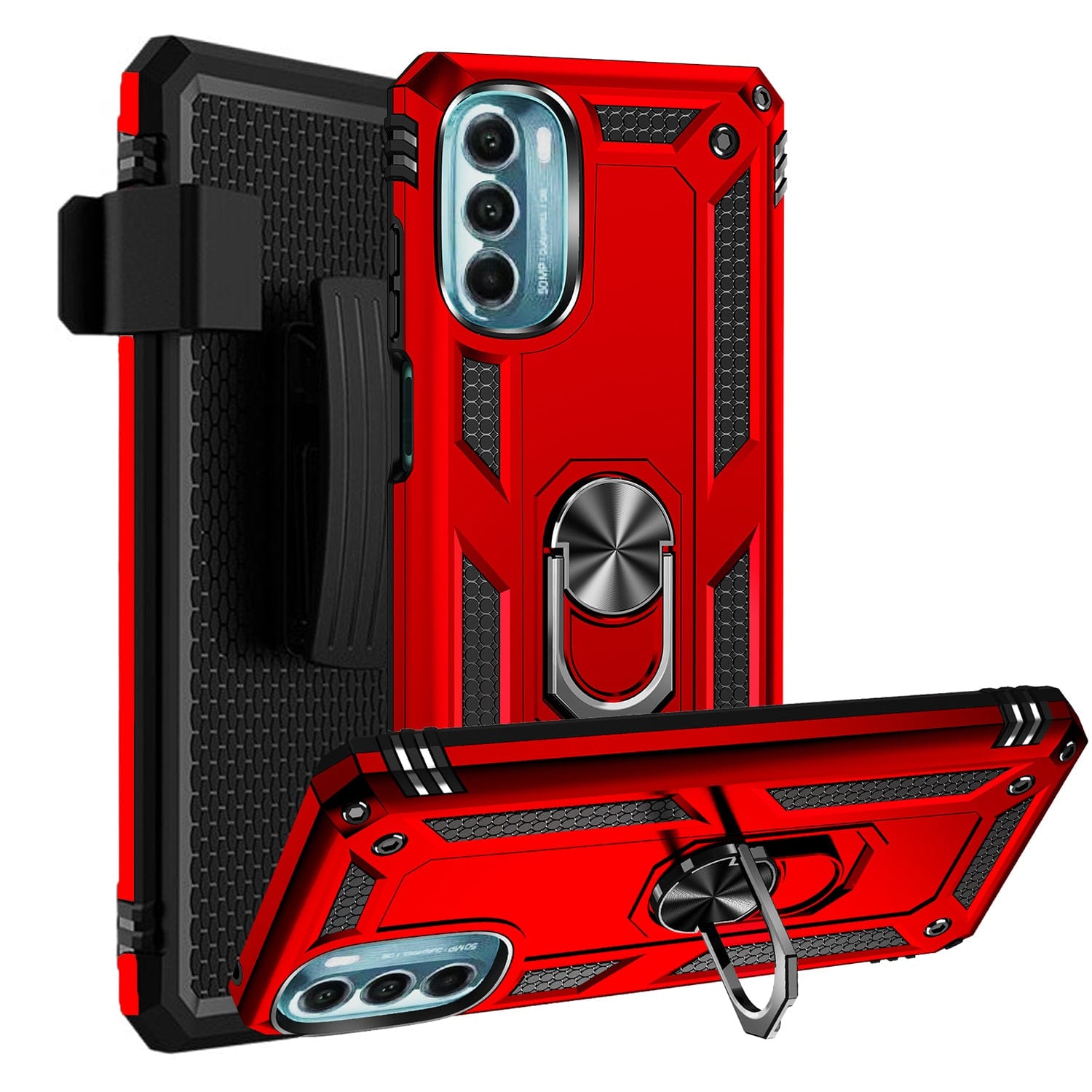 Raider Series Heavy Duty Kickstand Case with Belt Clip - Motorola Moto G 5G 2023