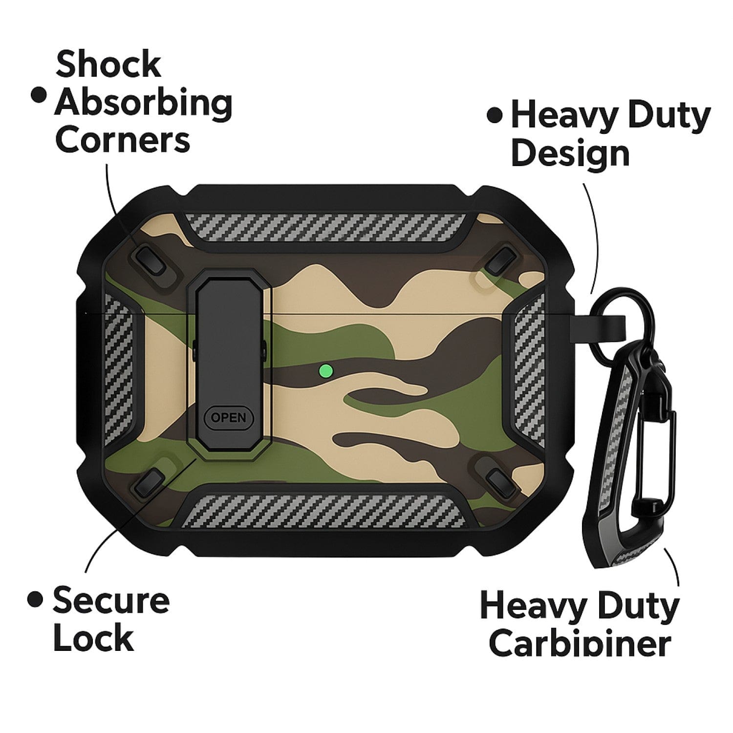 Apple AirPods Pro 3 Case - Heavy-Duty, Secure Lock | Raider Series
