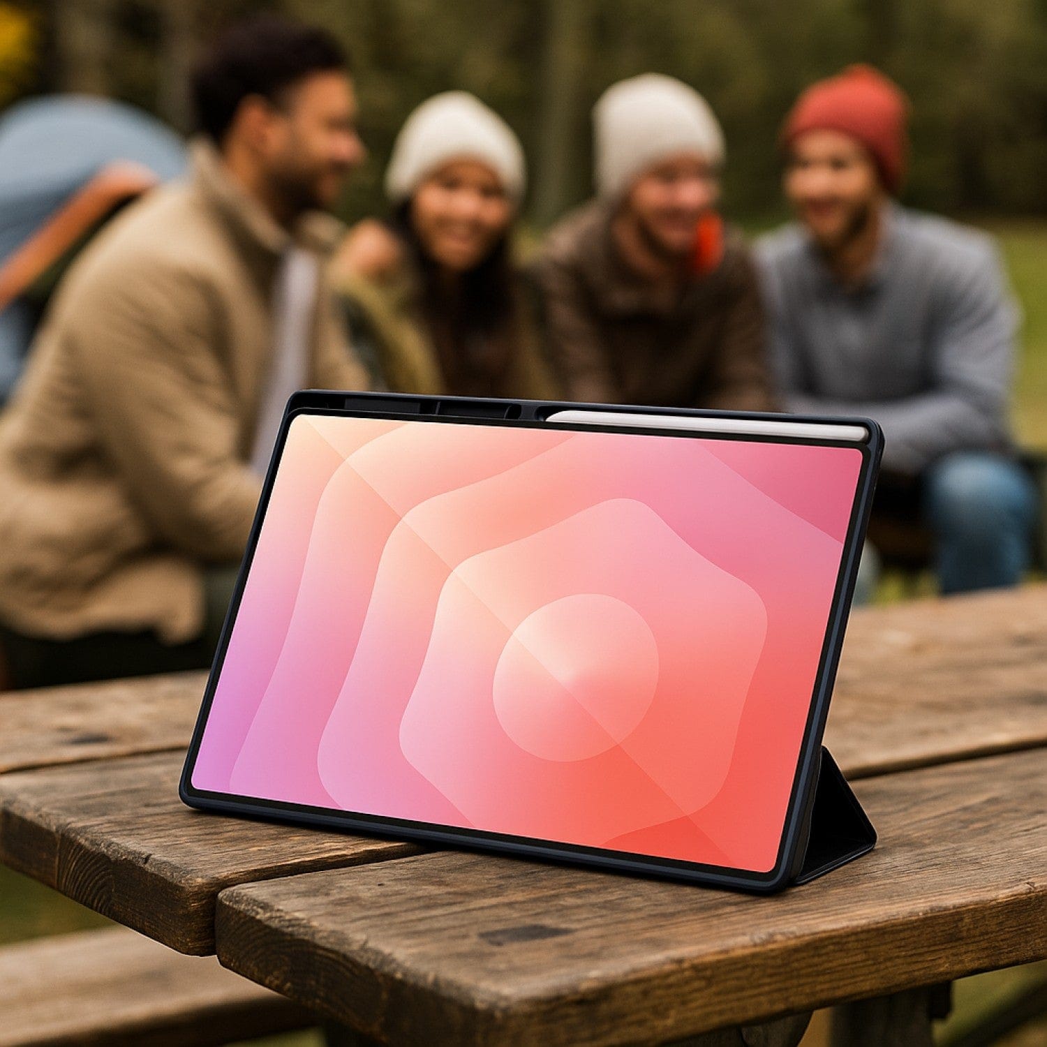 Samsung Galaxy Tab S11 Ultra Case - Folio Slim, Transparent Back | Venture Series