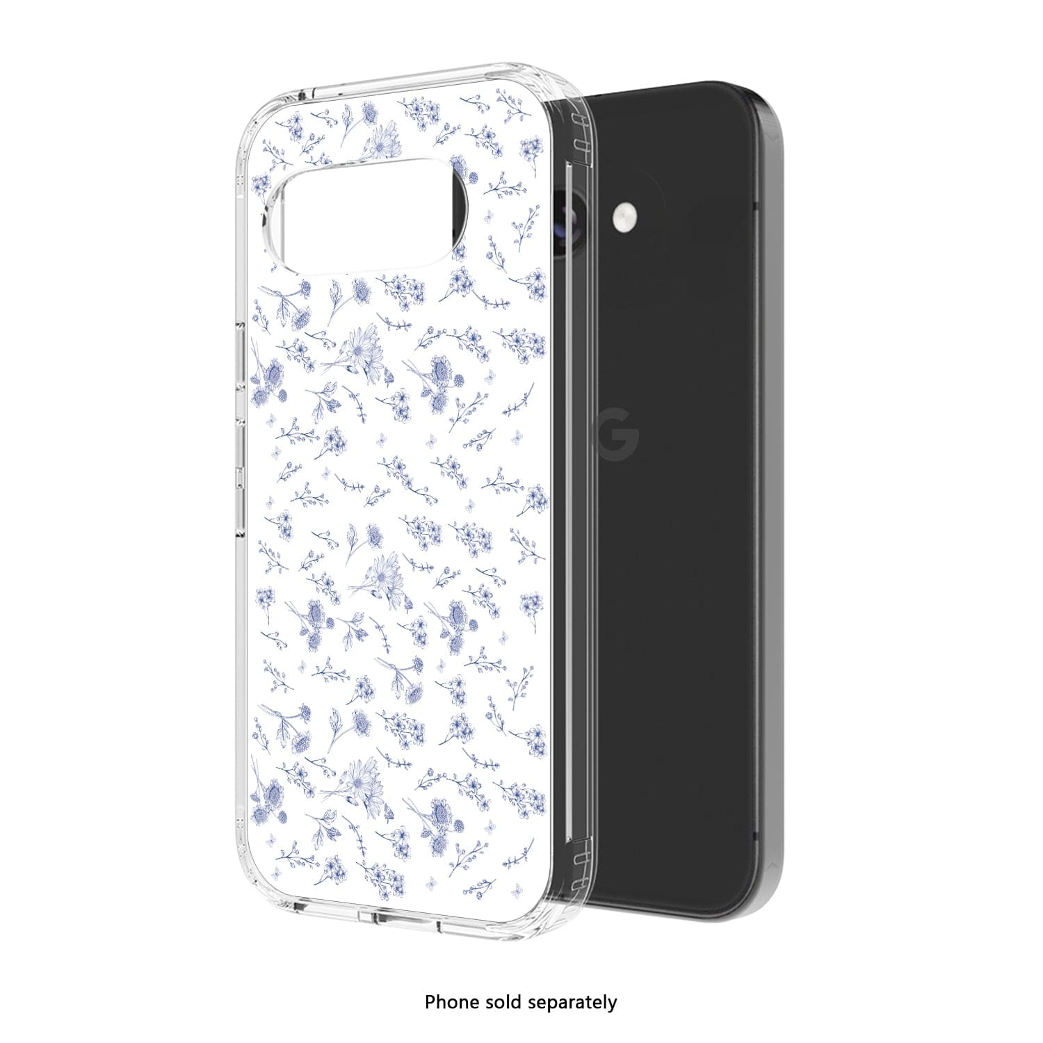 Google Pixel 9a Floral Clear Case – Slim, Anti-Slip Grip | Inspire Series