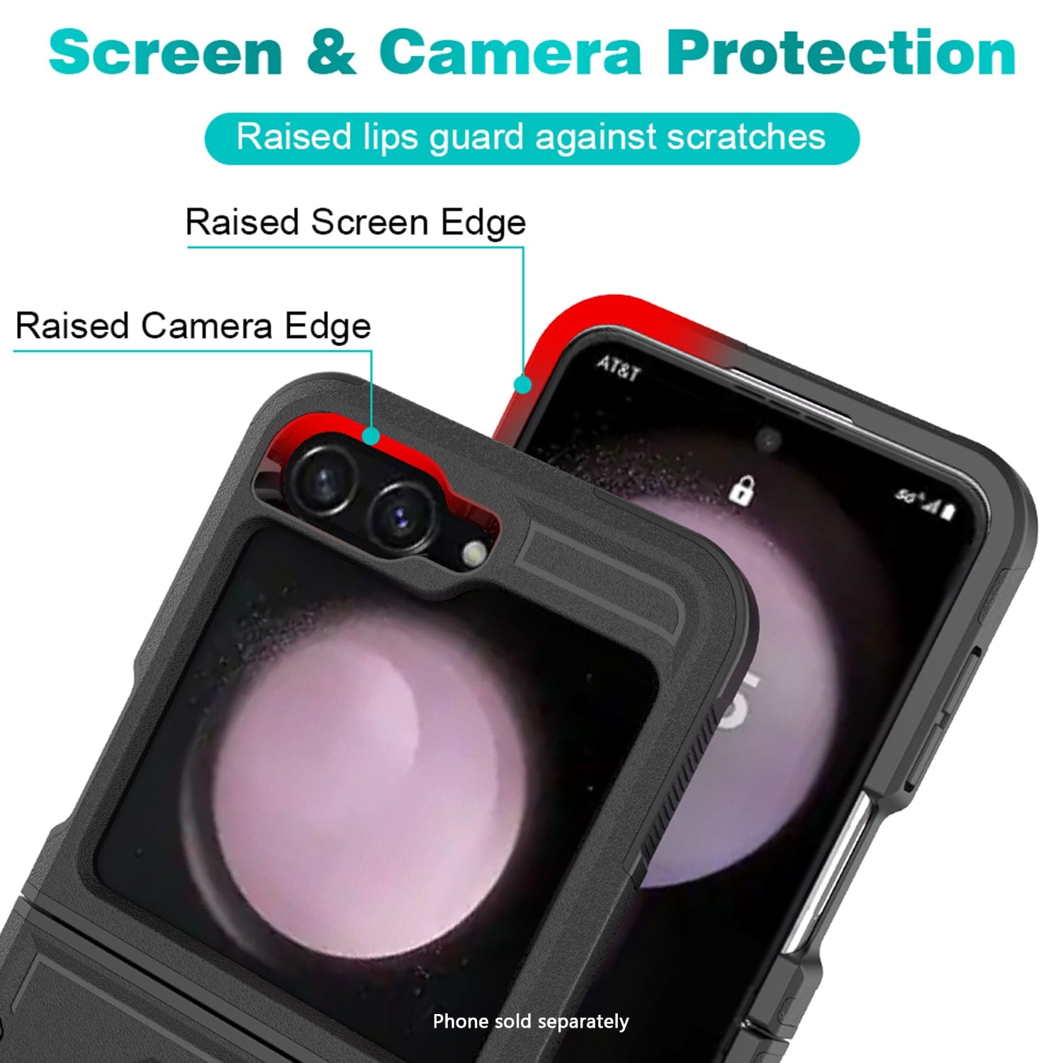 Raider Series Heavy Duty Case for Samsung Galaxy Z Flip7 FE - Scorpion Black