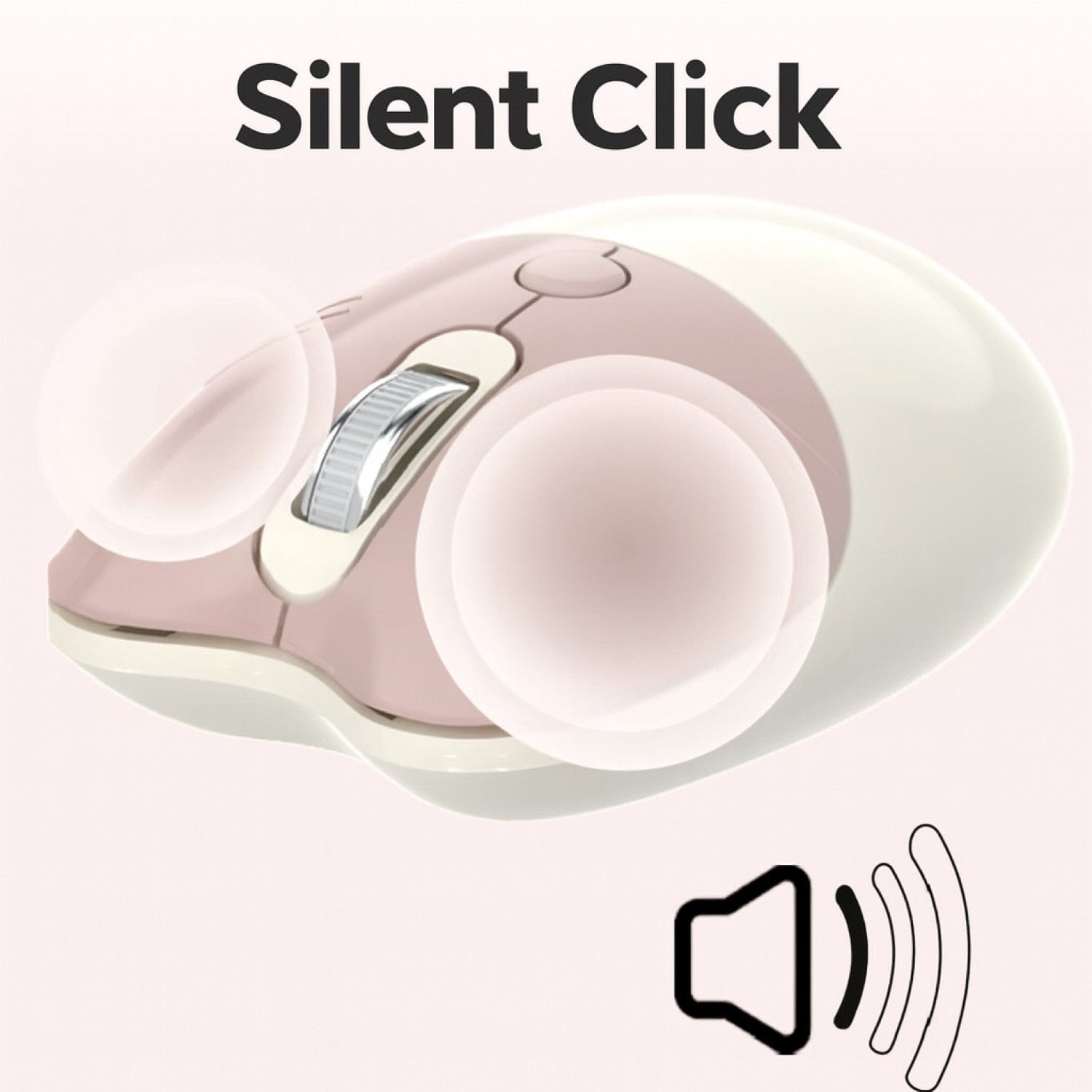 Wireless Keyboard & Mouse Combo - Soft Click, Colorful 100 Keys