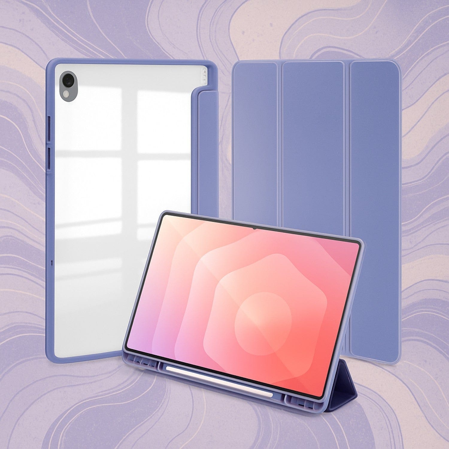 Samsung Galaxy Tab S11 Case - Slim Folio with Transparent Back | Venture Series