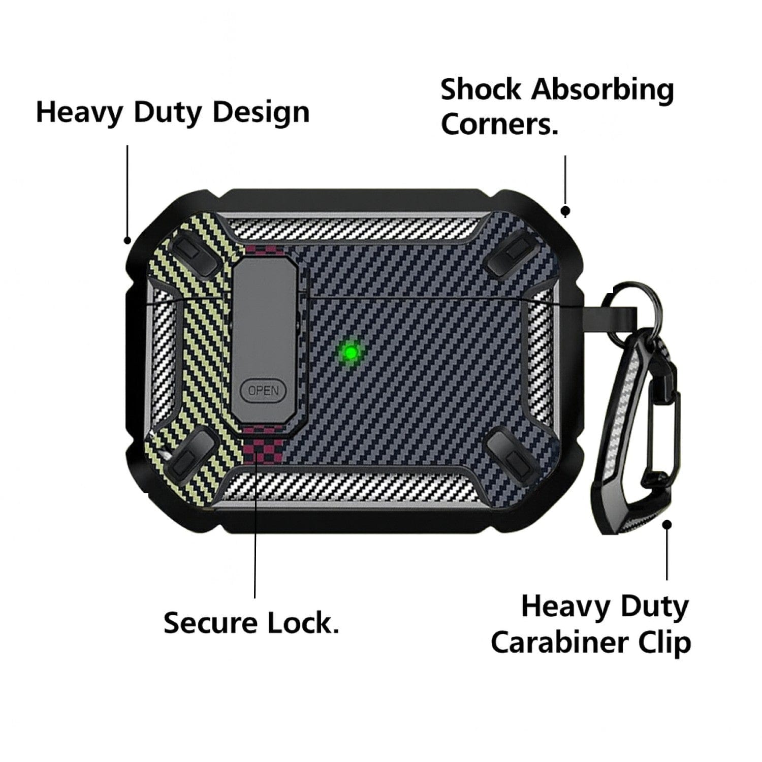 Apple AirPods Pro 3 Case - Heavy-Duty, Secure Lock | Raider Series