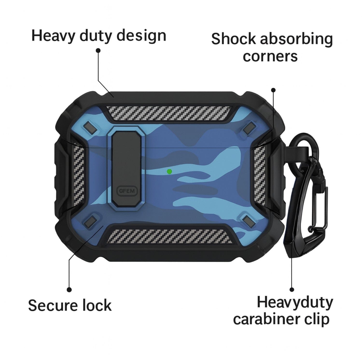 Apple AirPods Pro 3 Case - Heavy-Duty, Secure Lock | Raider Series