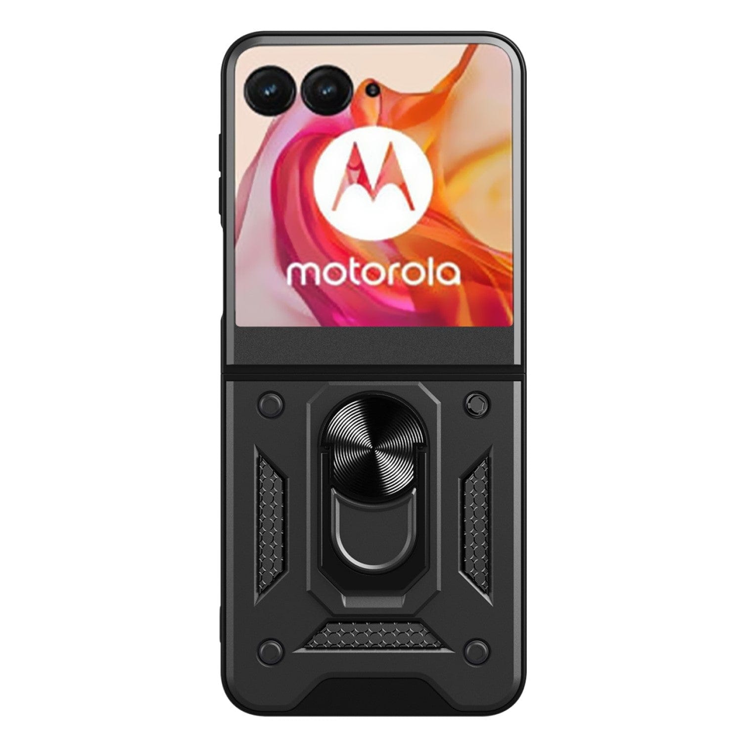 razr 2024 phone case SaharaCase Raider Series Kickstand Case for Motorola Razr (2024) Scorpion Black (CP00624)