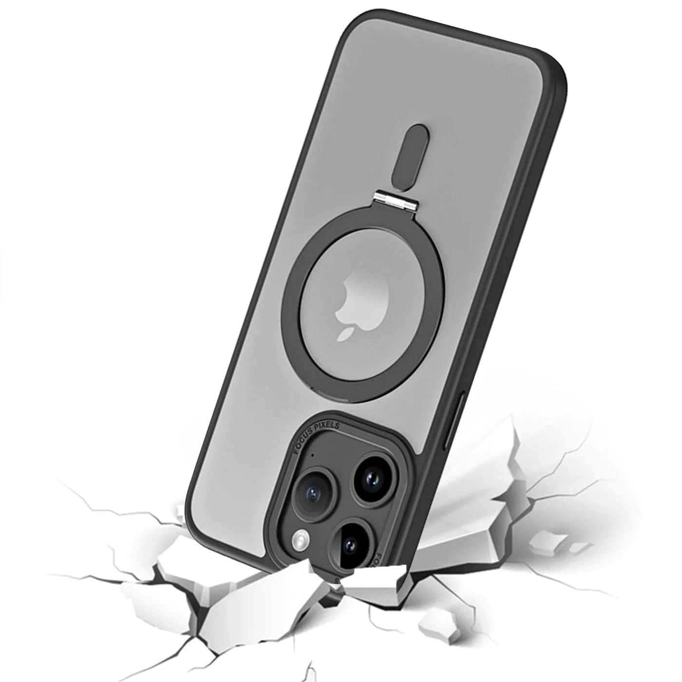 Venture Series Kickstand Case Clear with Screen and Camera Protector - iPhone 15 Pro Max