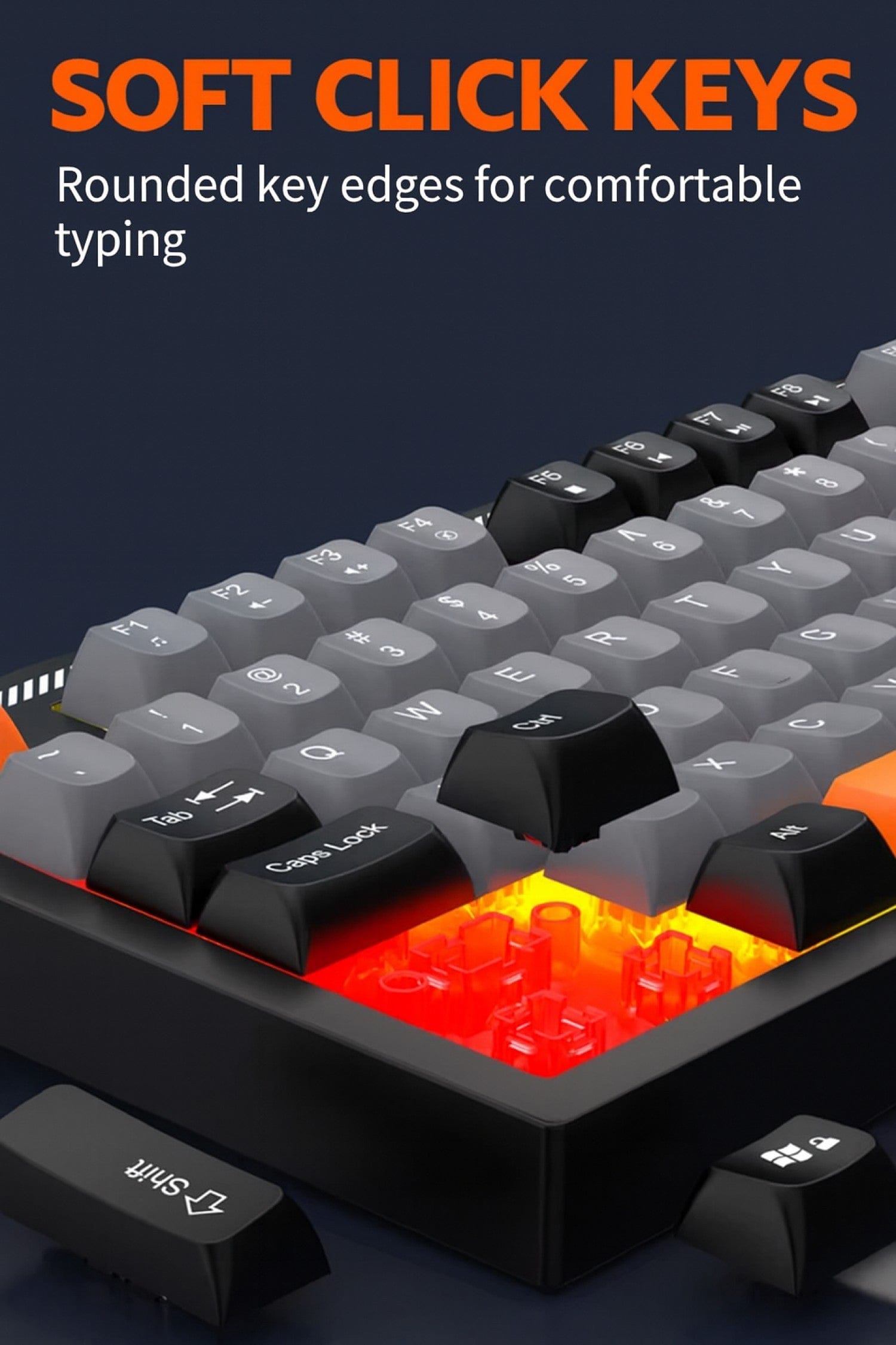 Wired Gaming Keyboard & Mouse Combo - 98 Keys, Anti-Ghosting Multi-Key, 7-RGB Backlights
