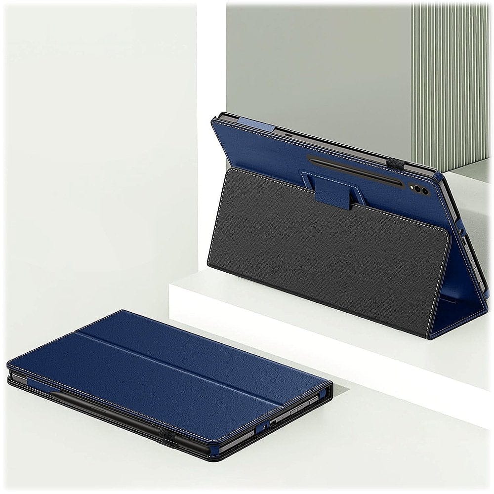 Bi-Fold Folio Case for Samsung Galaxy Tab S9 and Tab S9 FE - Blue