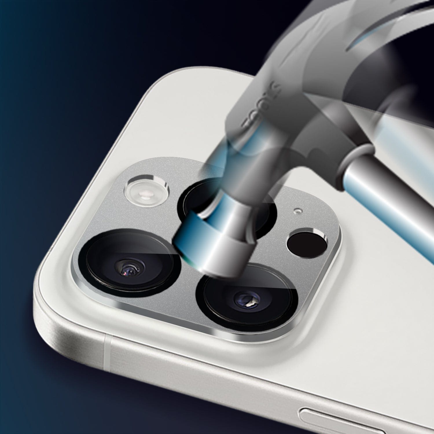 ZeroDamage HD Flexible Glass Camera Lens Protector for iPhone 15 Pro/15 Pro Max (2-Pack)