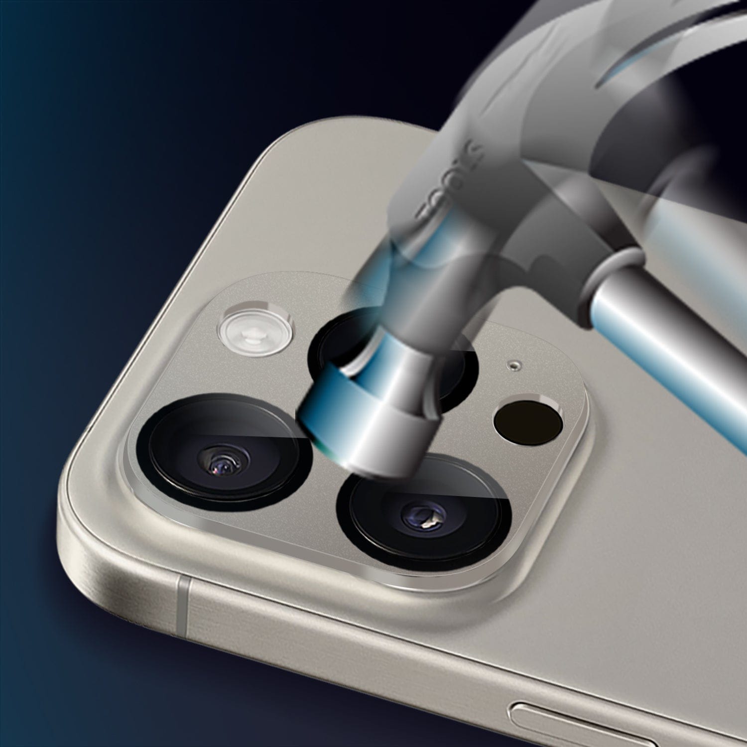 ZeroDamage HD Flexible Glass Camera Lens Protector for iPhone 15 Pro/15 Pro Max (2-Pack)