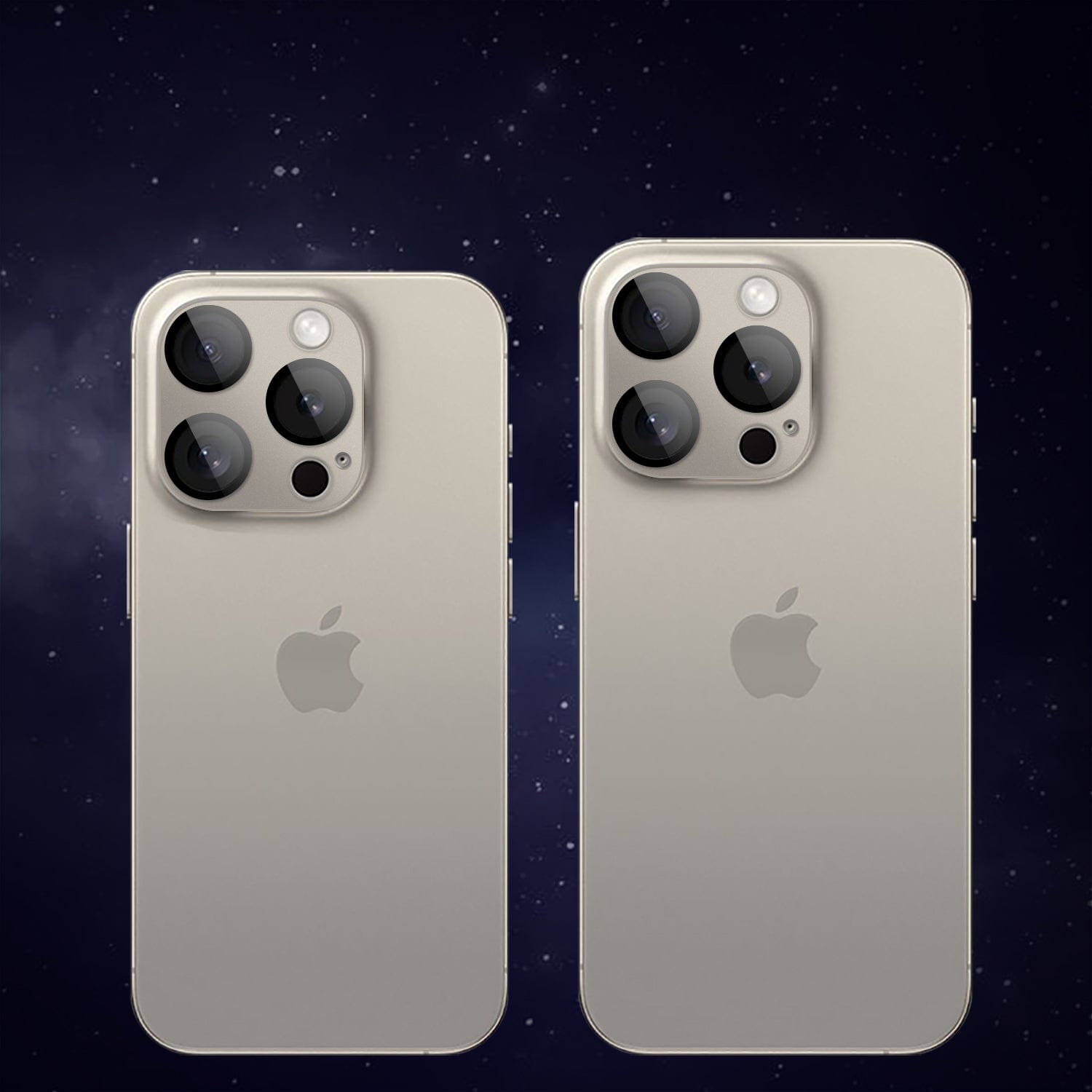 ZeroDamage HD Flexible Glass Camera Lens Protector for iPhone 15 Pro/15 Pro Max (2-Pack)