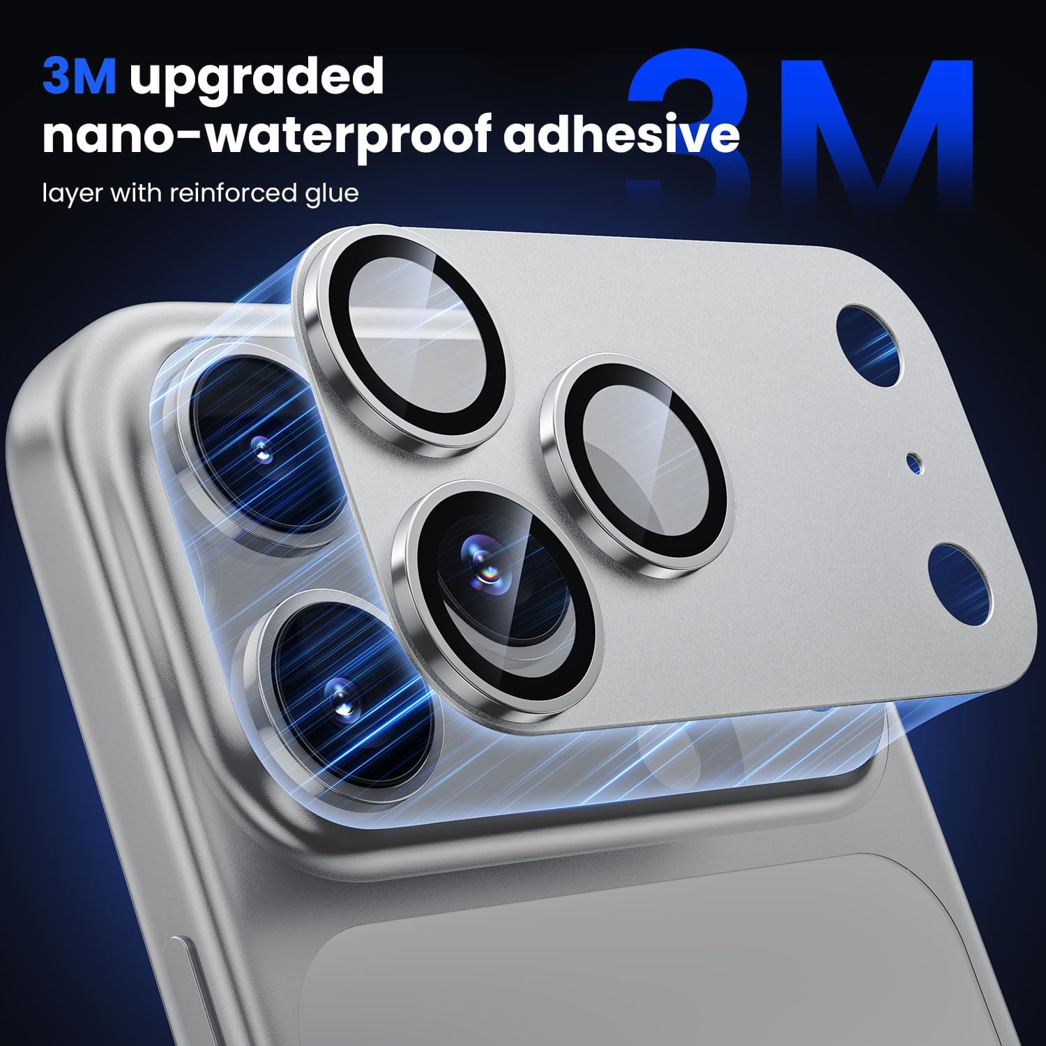 Apple iPhone 17 Pro Max Camera Protector - Strong Titanium (2-Pack) | ZeroDamage