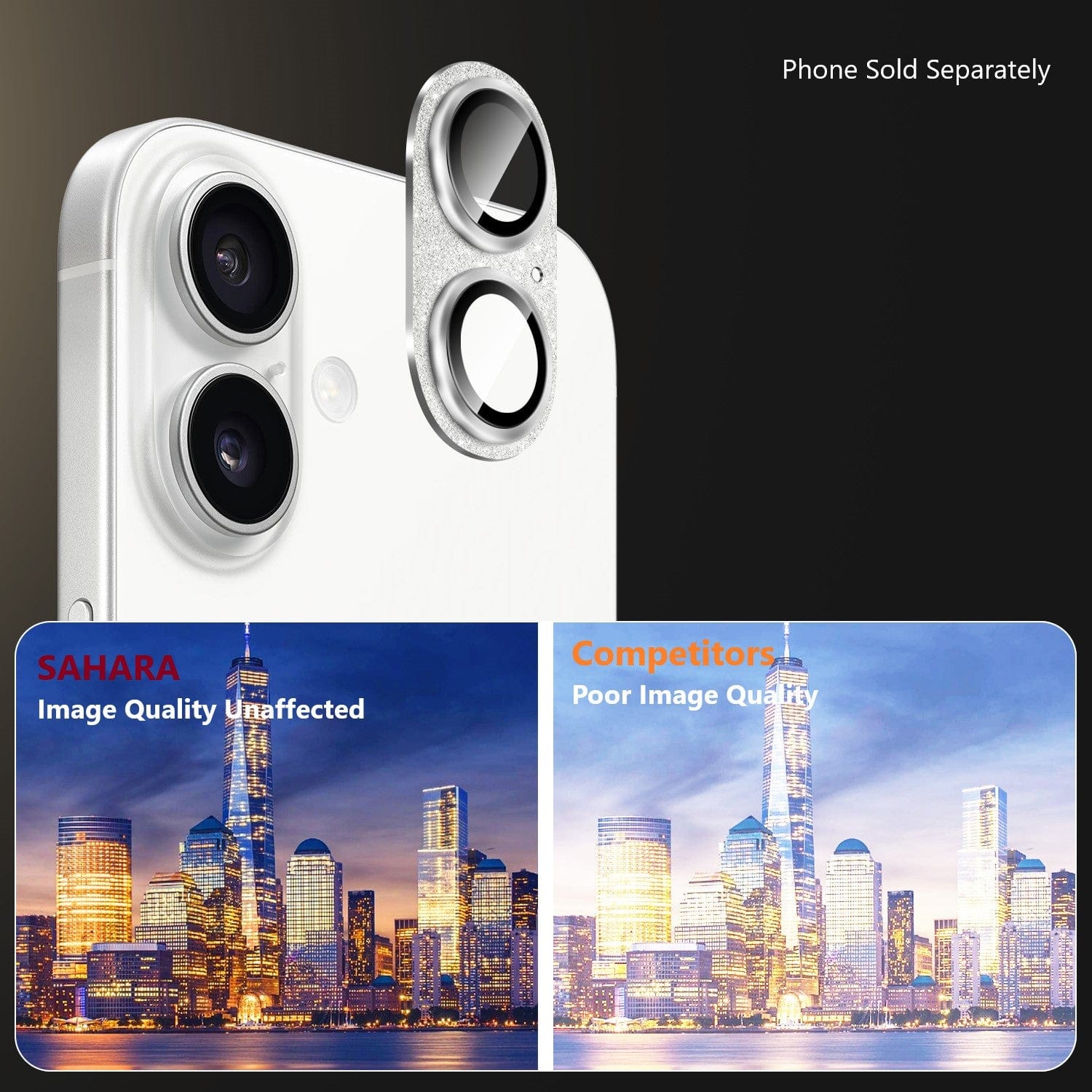 iPhone 16/16 Plus Camera Lens Protector - Flexible Glass, 2-Pack | ZeroDamage