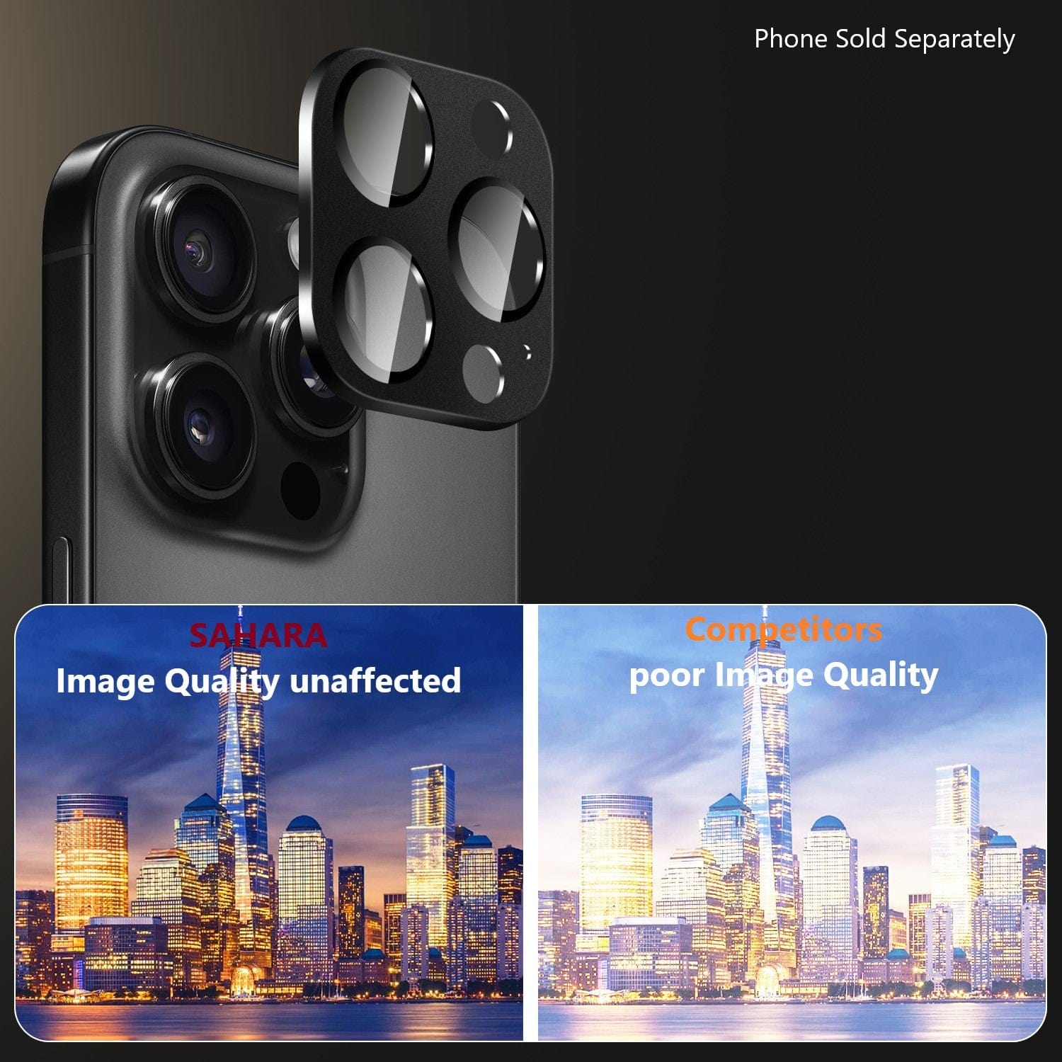 iPhone 16 Pro/Pro Max Camera Lens Protector - Ultra-Strong, Flexible Glass, 2- Pack | ZeroDamage