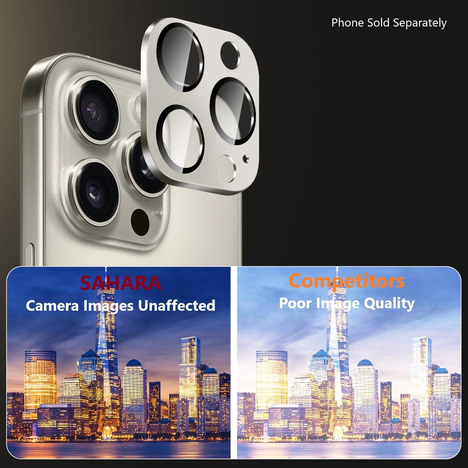 iPhone 16 Pro/Pro Max Camera Lens Protector - Ultra-Strong, Flexible Glass, 2- Pack | ZeroDamage