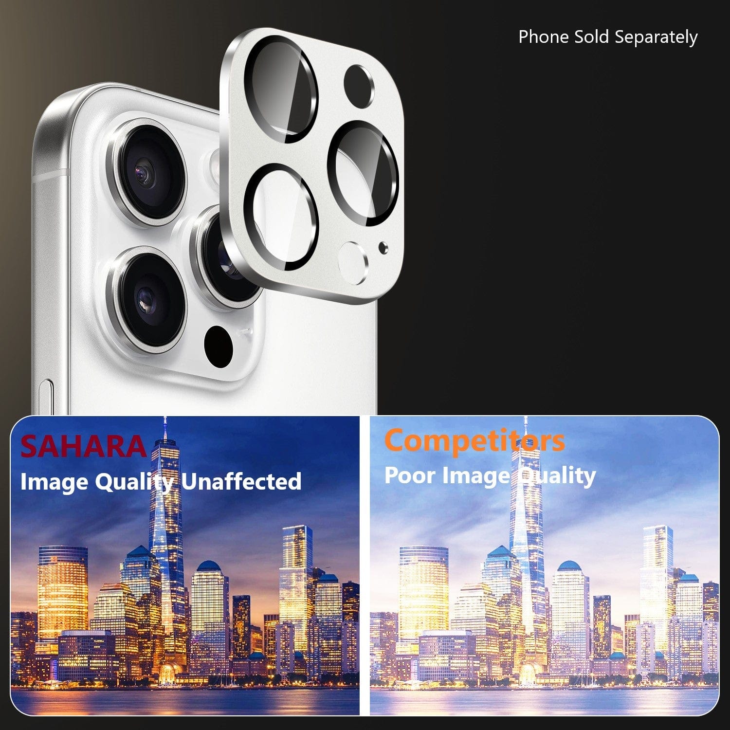iPhone 16 Pro/Pro Max Camera Lens Protector - Ultra-Strong, Flexible Glass, 2- Pack | ZeroDamage