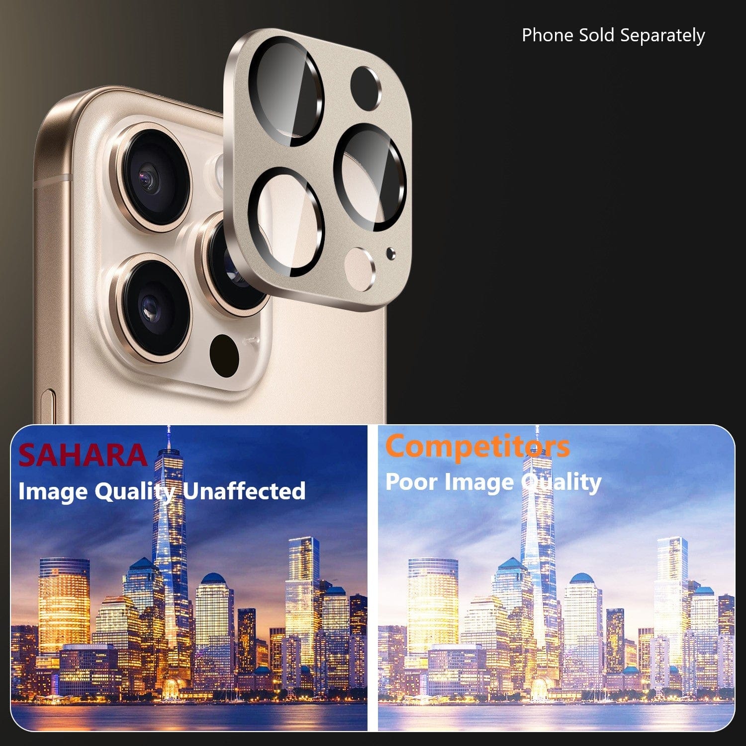 iPhone 16 Pro/Pro Max Camera Lens Protector - Ultra-Strong, Flexible Glass, 2- Pack | ZeroDamage