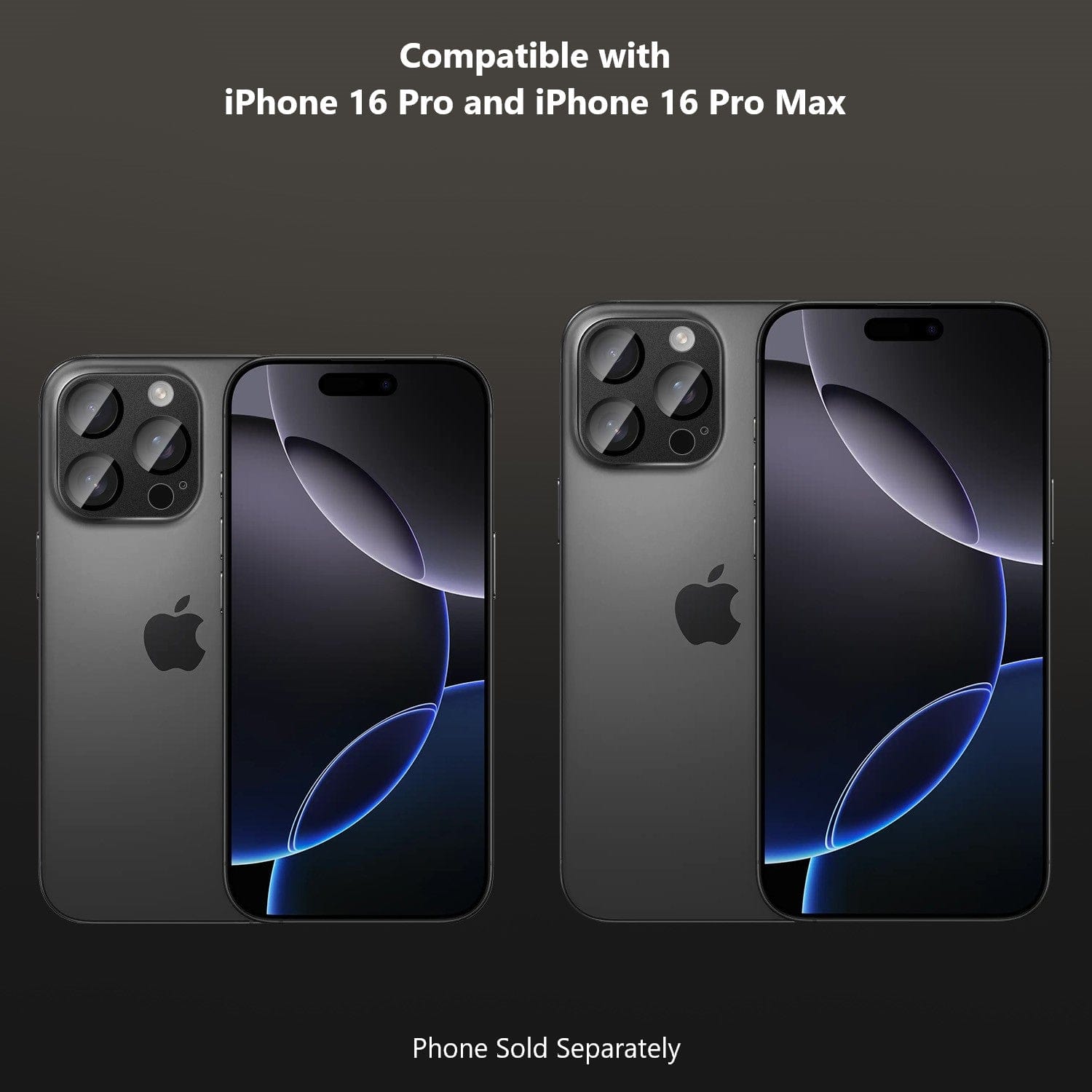 iPhone 16 Pro/Pro Max Camera Lens Protector - Ultra-Strong, Flexible Glass, 2- Pack | ZeroDamage