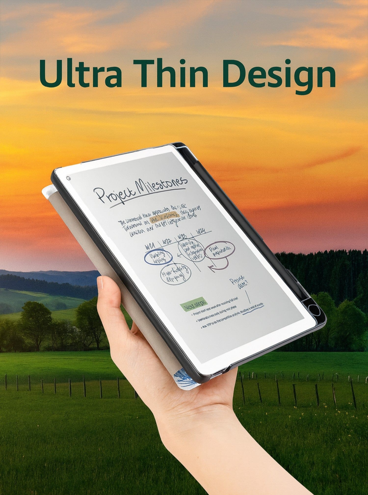 reMarkable Paper Pro Move 7.3" Case - Slim Folio Auto Wake/Sleep | Venture Series