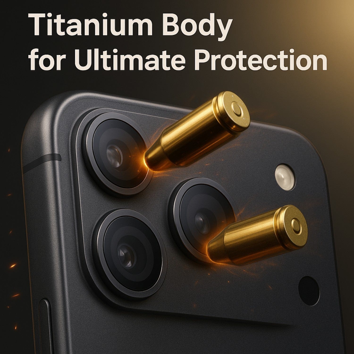 iPhone 17 Pro / 17 Pro Max Camera Protector - Titanium Glass (2-Pack) | ZeroDamage