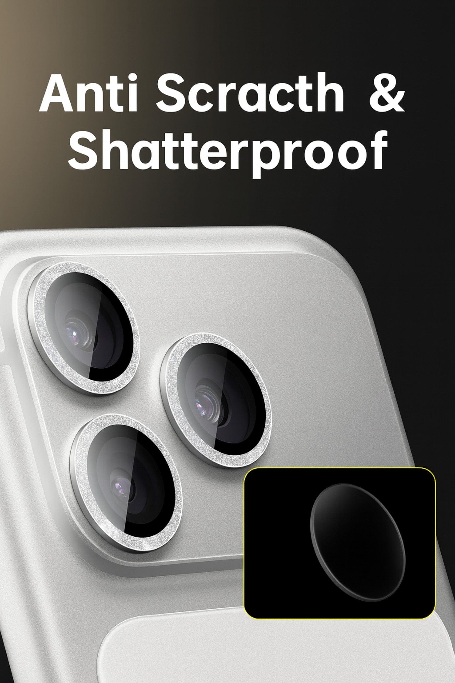 iPhone 17 Pro / 17 Pro Max Camera Protector - Sparkle Eagle Eye, Titanium Glass (2-Pack)| ZeroDamage