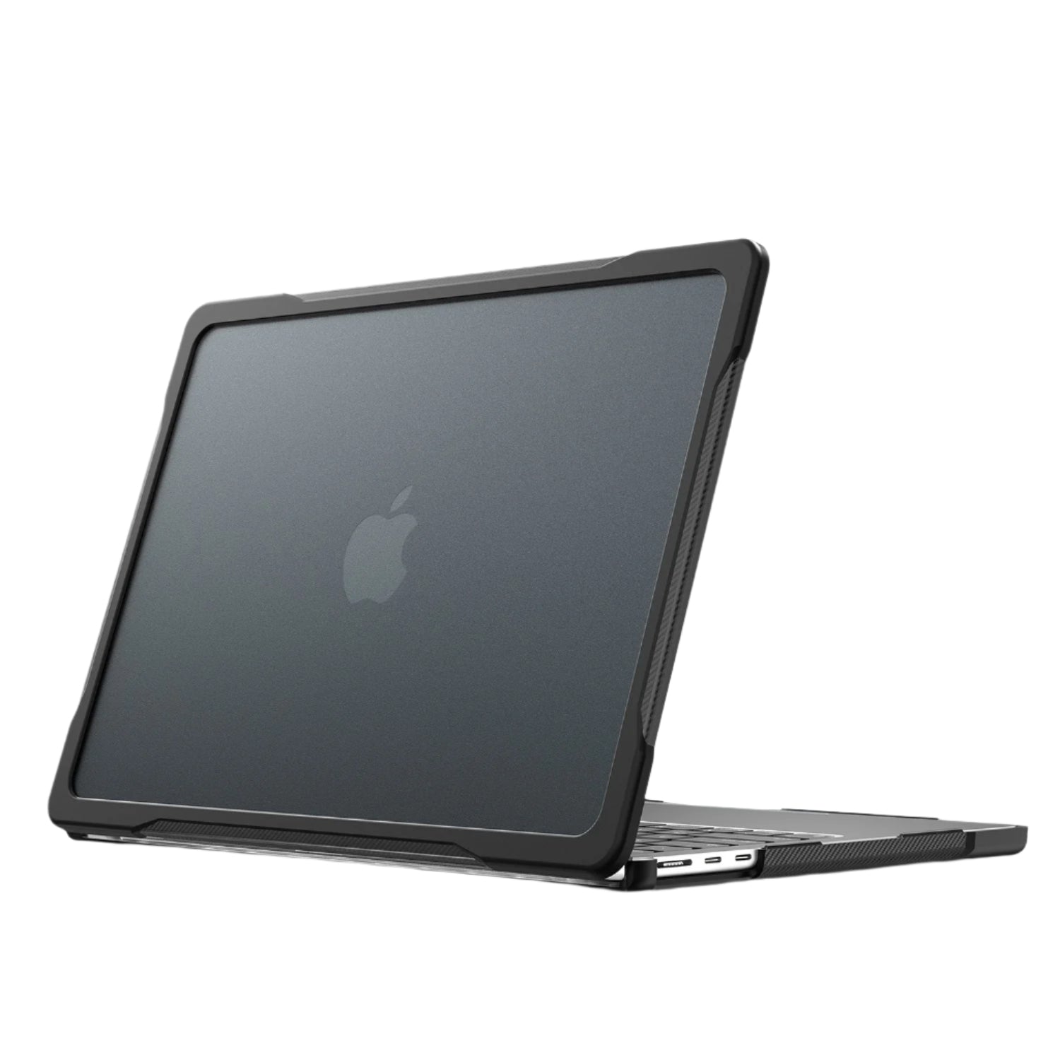 MacBook Pro 14-Inch (2021–2025, M1–M5) Clear/Black Case – Shock-Absorbing Corners | Raider Series