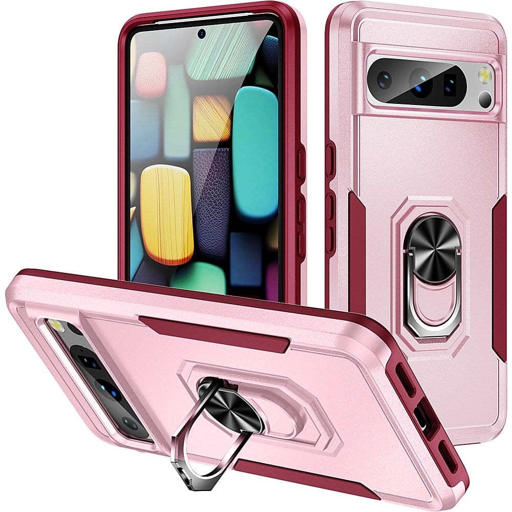 Military Kickstand Series Case for Google Pixel 8 Pro - Rose Gold