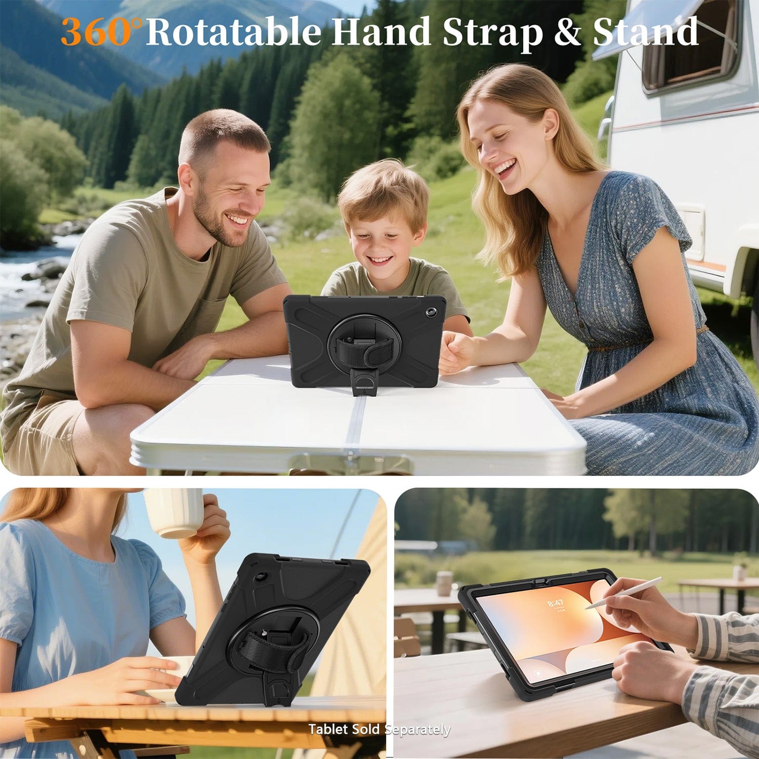 Samsung Galaxy Tab A11+ Case - Heavy-Duty, Hand Strap | Raider-X Series