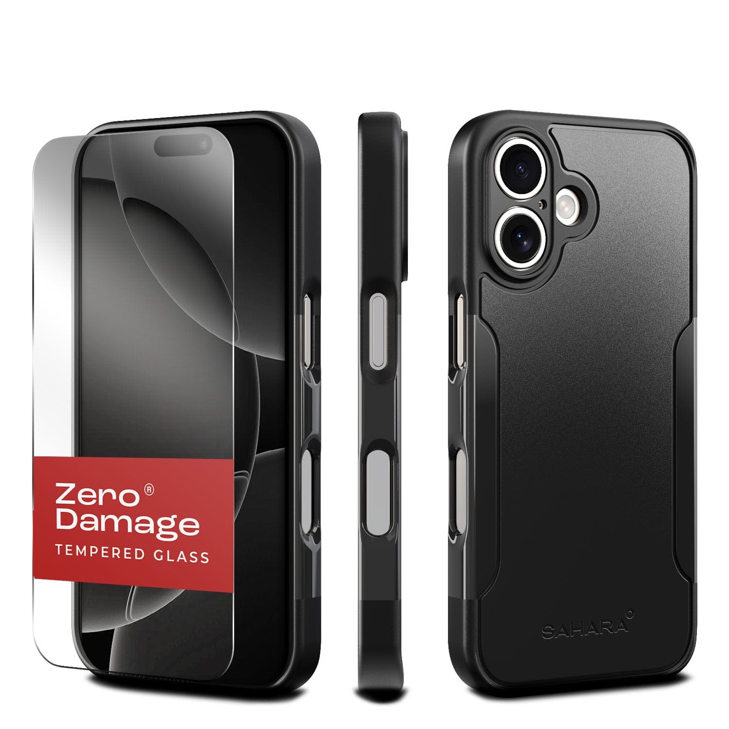 iPhone 16 Rugged Case & Screen Protector Kit - MagSafe iPhone 16 Rugged Case & Screen Protector Kit - MagSafe