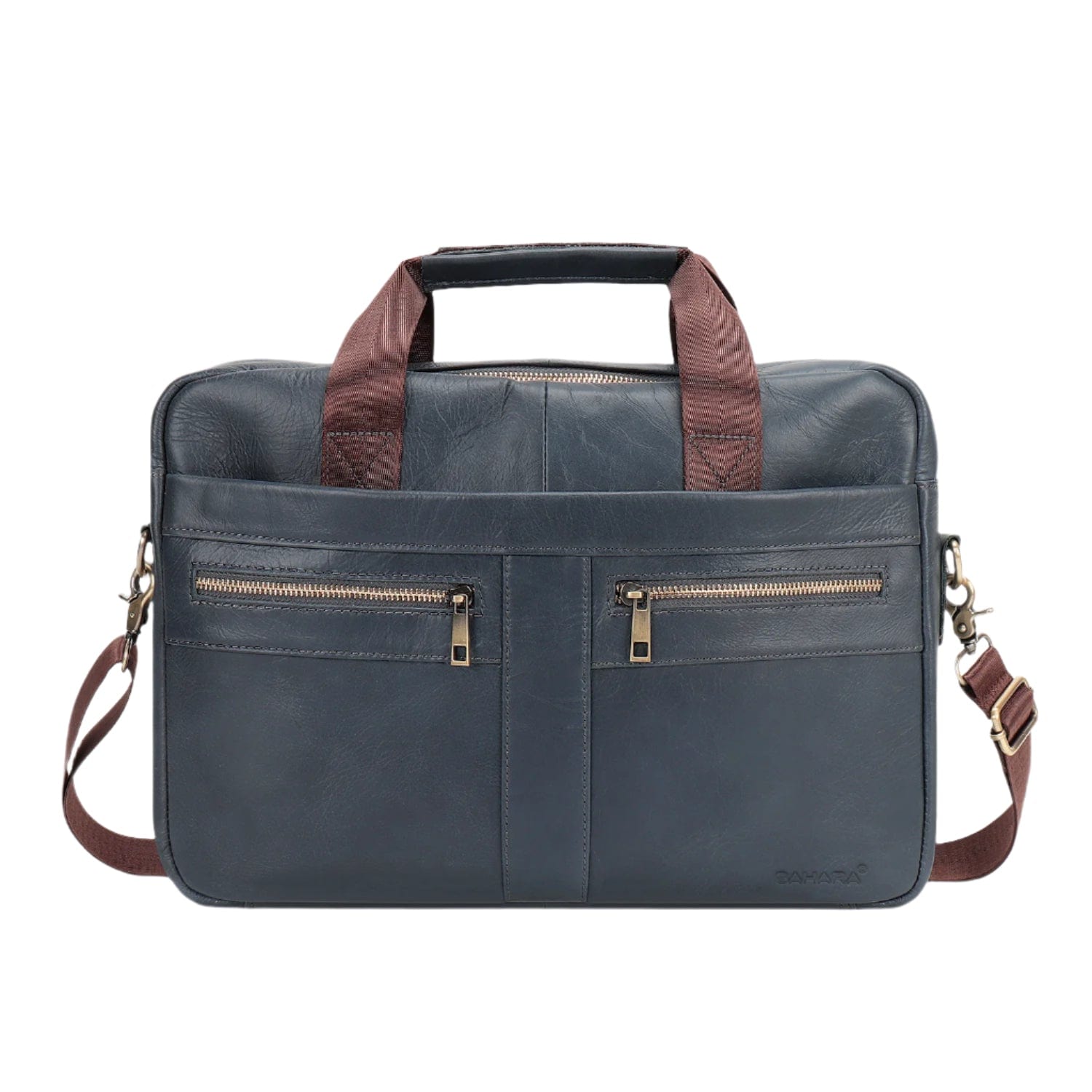 Genuine Leather Business Bag Briefcase - Laptops up to 16-inch