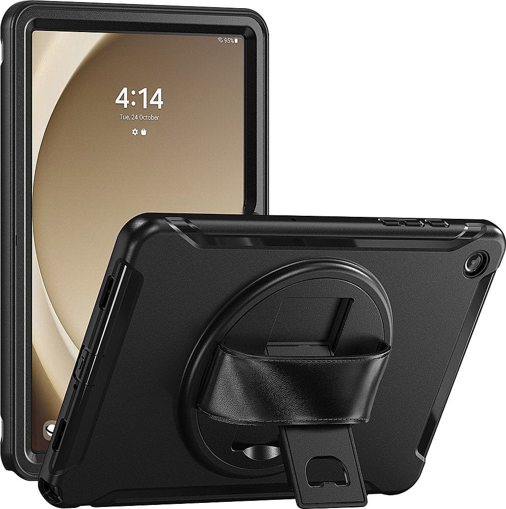 Raider Series Hard Shell Hand Strap Case -  Galaxy Tab A9+ - Black