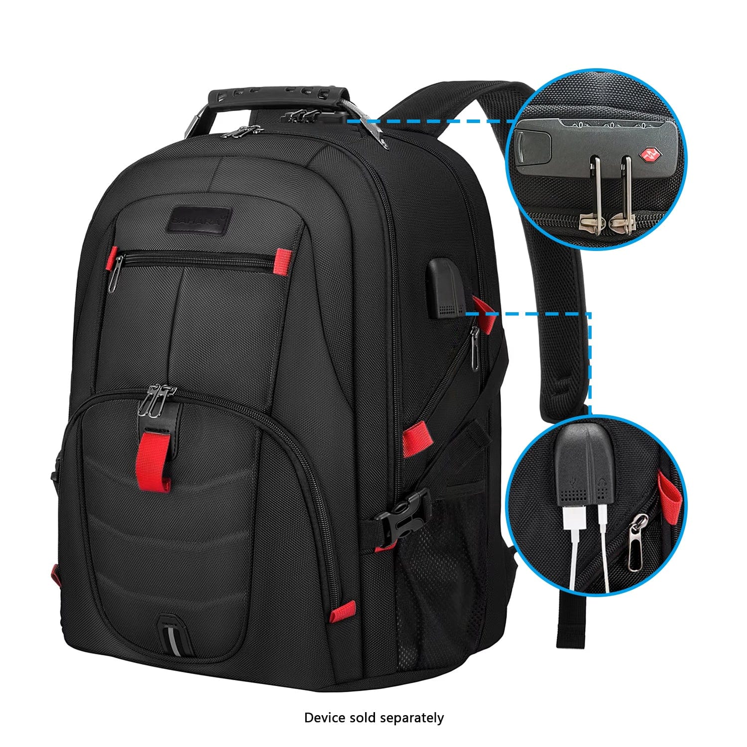 All-in-One Backpack with Anti-Theft lock Fits Laptops up to 17.3"