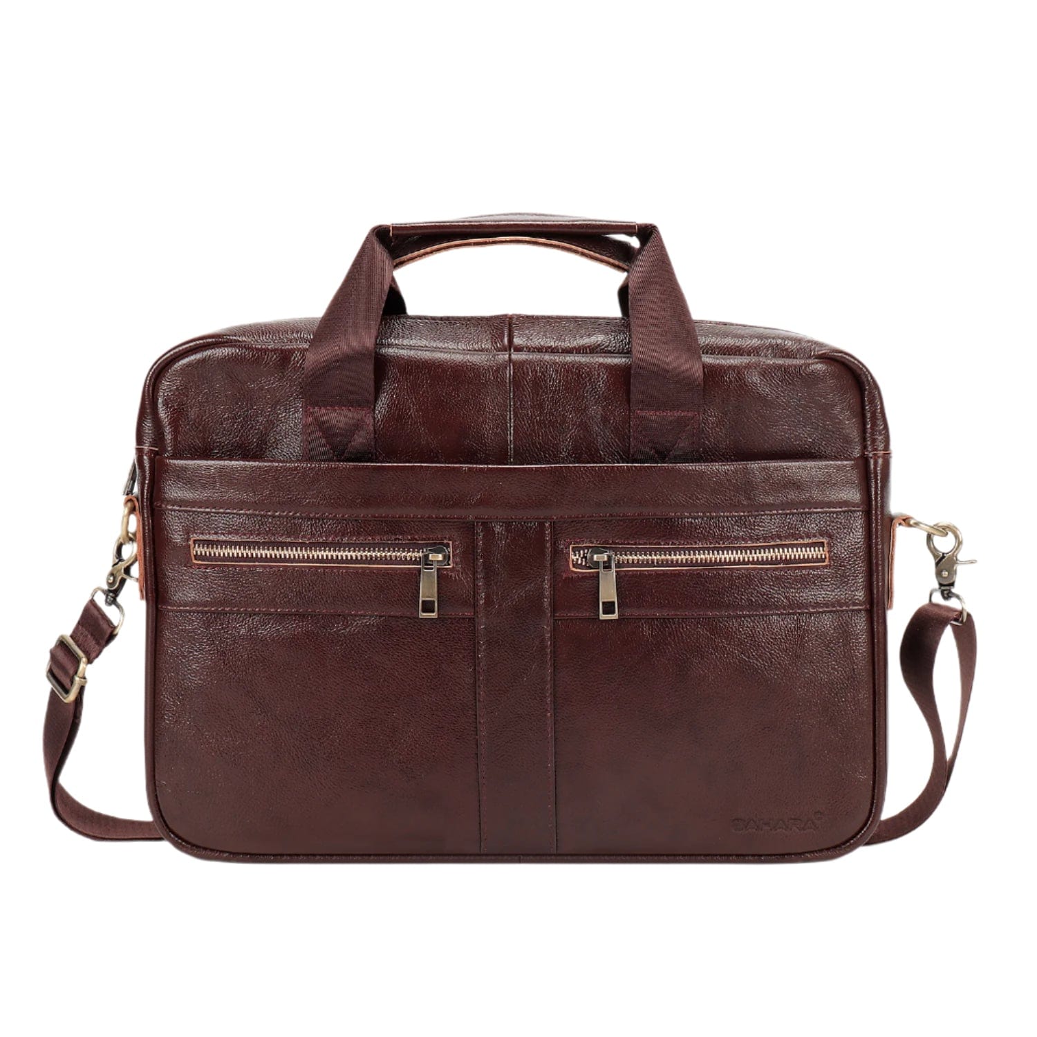 Genuine Leather Business Bag Briefcase - Laptops up to 16-inch