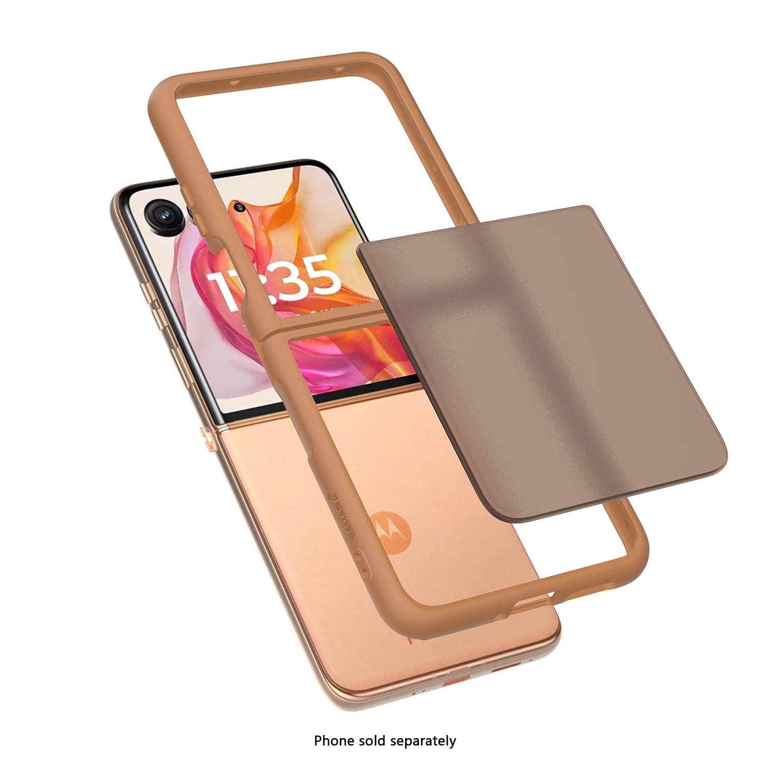 Motorola Razr Ultra (2025) Frosted Clear Semi-Transparent Back Cover - Closed-Button Design | Venture Series
