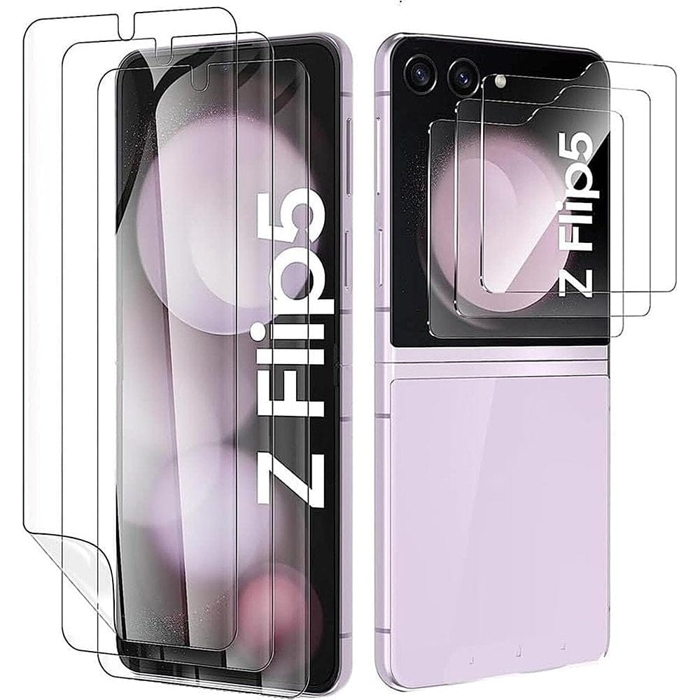 ZeroDamage Ultra-Strong+ Tempered Glass + Film Screen Protector (2-Pack) - Samsung Galaxy Z Flip5