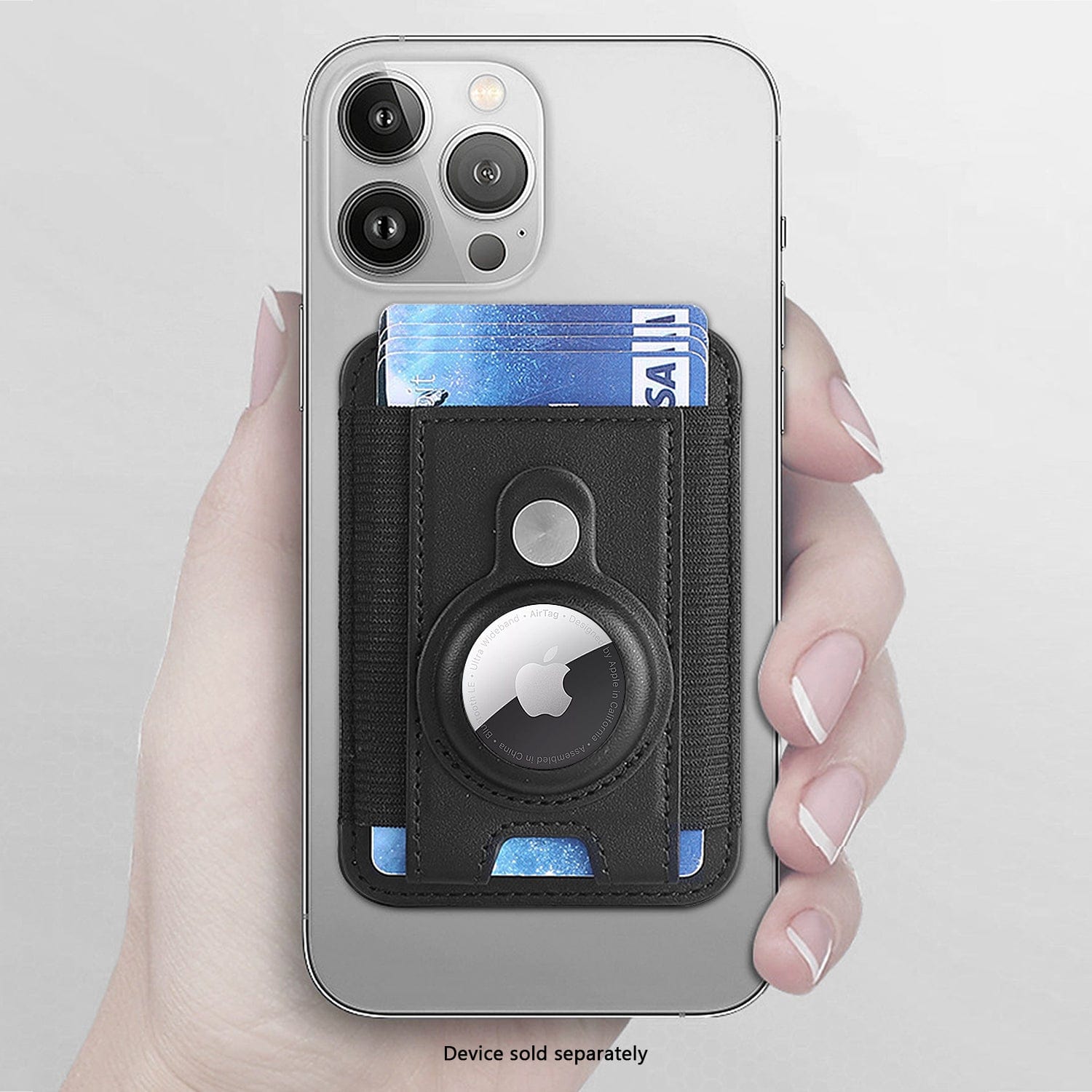 iPhone Leather Wallet Case with AirTag Holder - MagSafe | Indy Series
