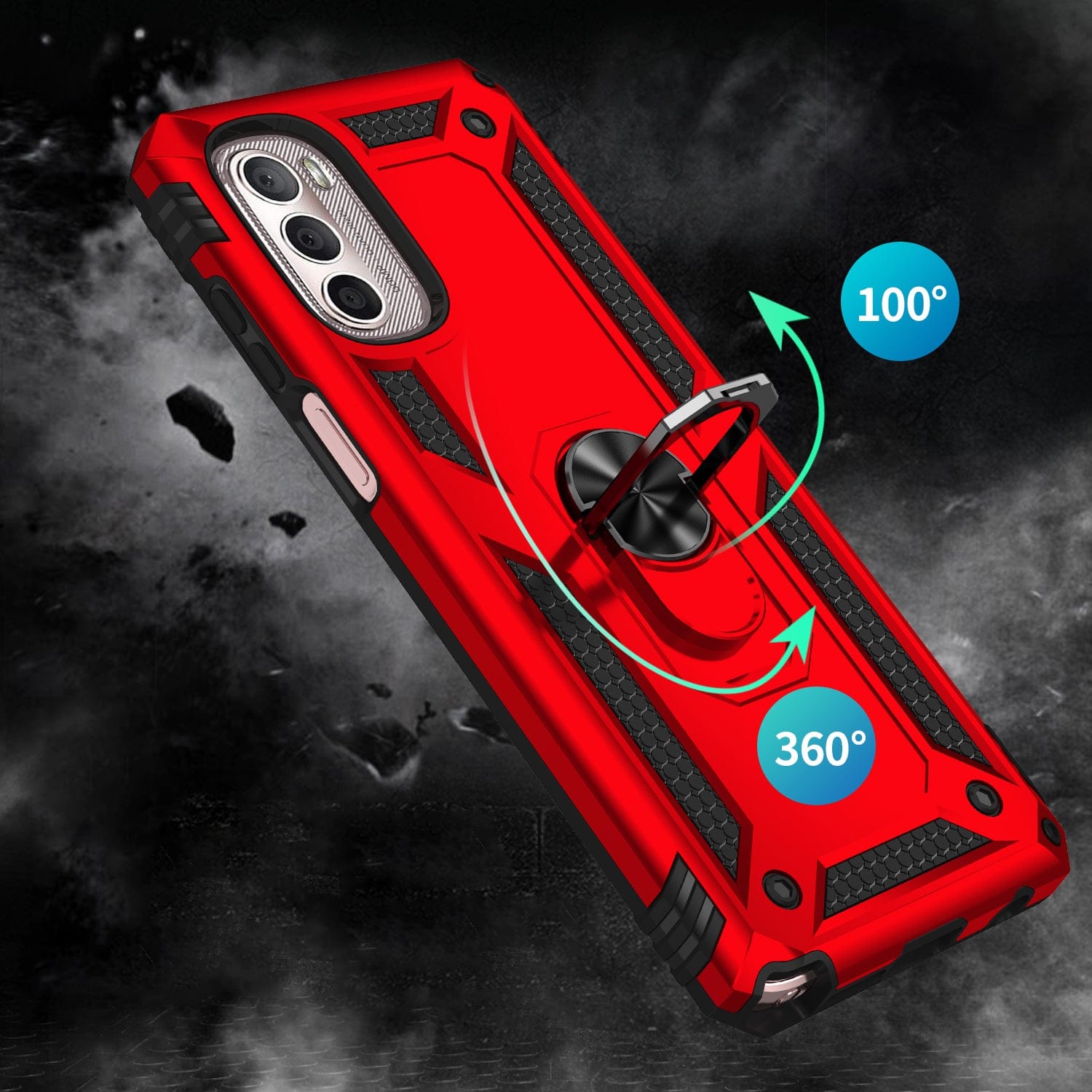 Raider Series Heavy Duty Kickstand with Belt Clip Case - Motorola G Stylus 4G