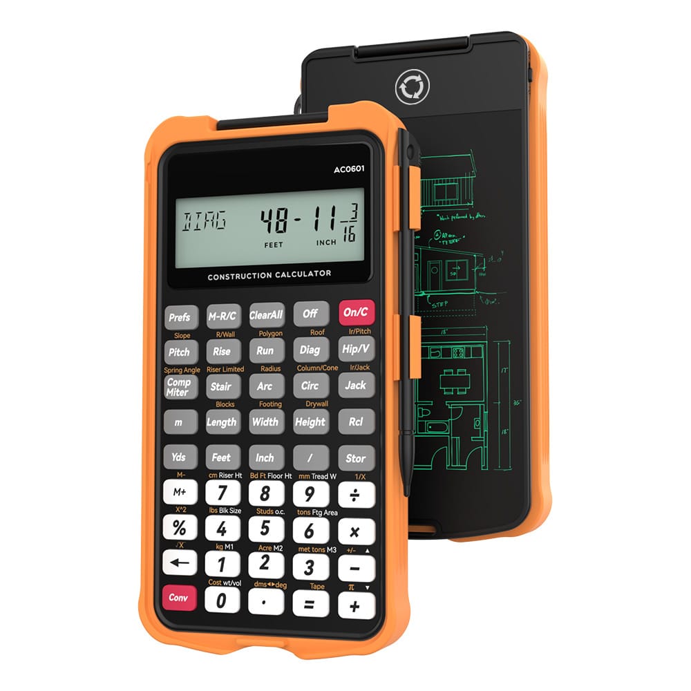 Sahara Construction Calculator - 200+ Engineering Functions & 2.6" LCD Display