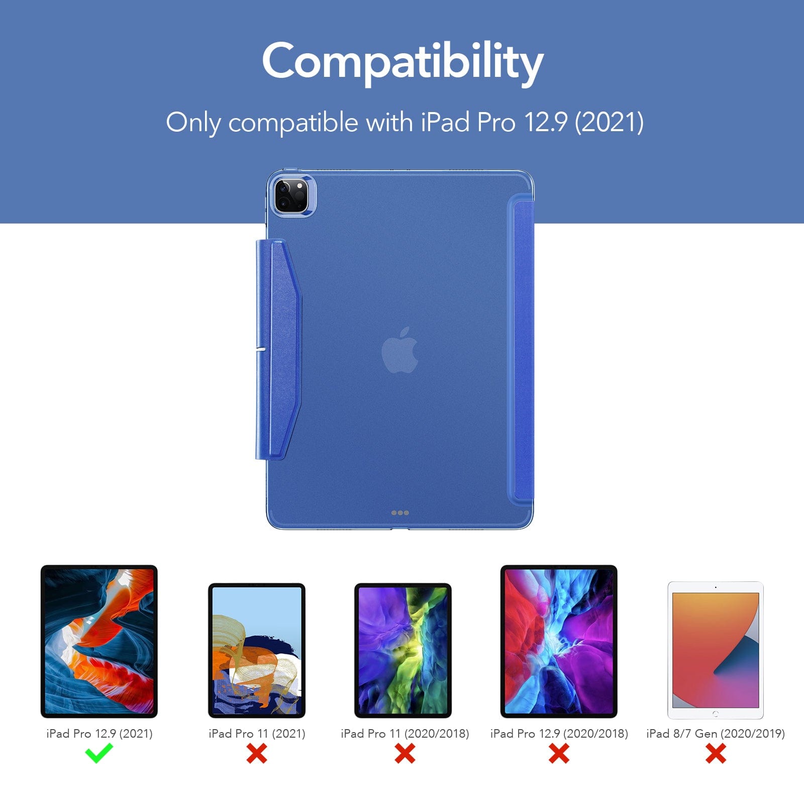 Venture Series Tri-Fold Magnetic Case - iPad Pro 12.9"