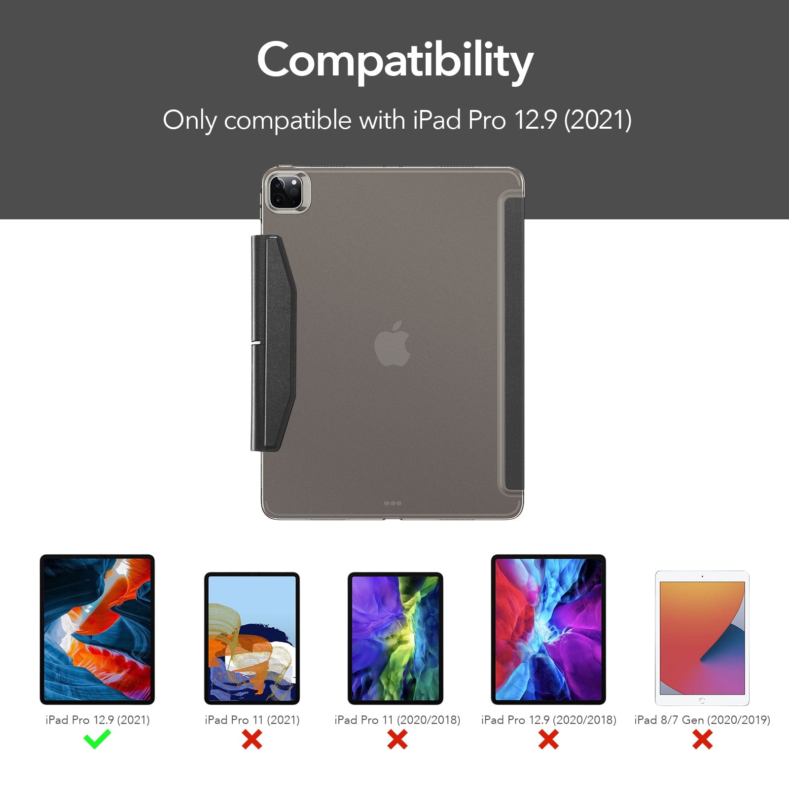 Venture Series Tri-Fold Magnetic Case - iPad Pro 12.9"