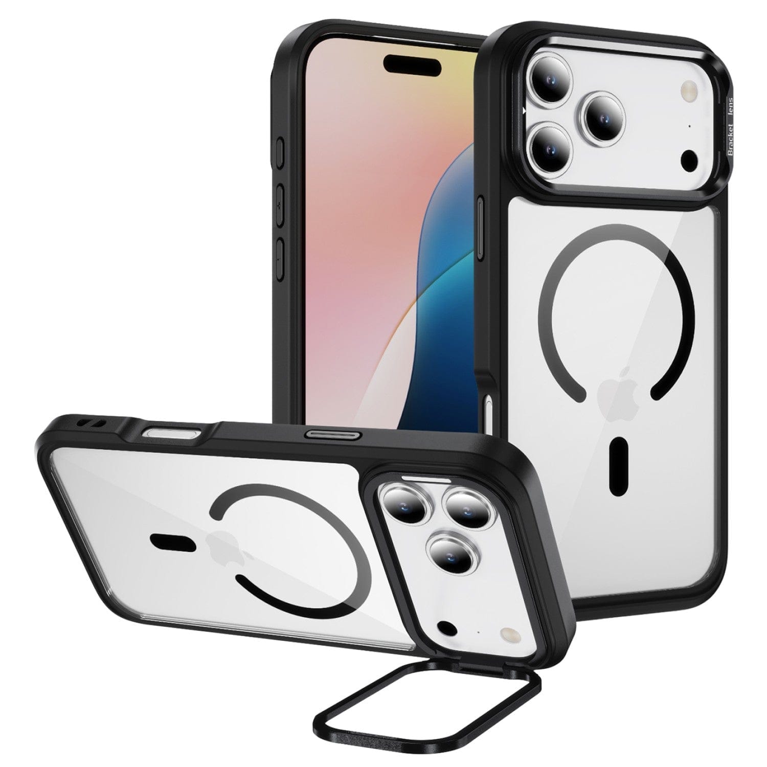 SaharaCase Raider Series MagSafe Compatible Phone Case for iPhone 17 Pro, Shock Absorbing, Scorpion Black (CP00980)