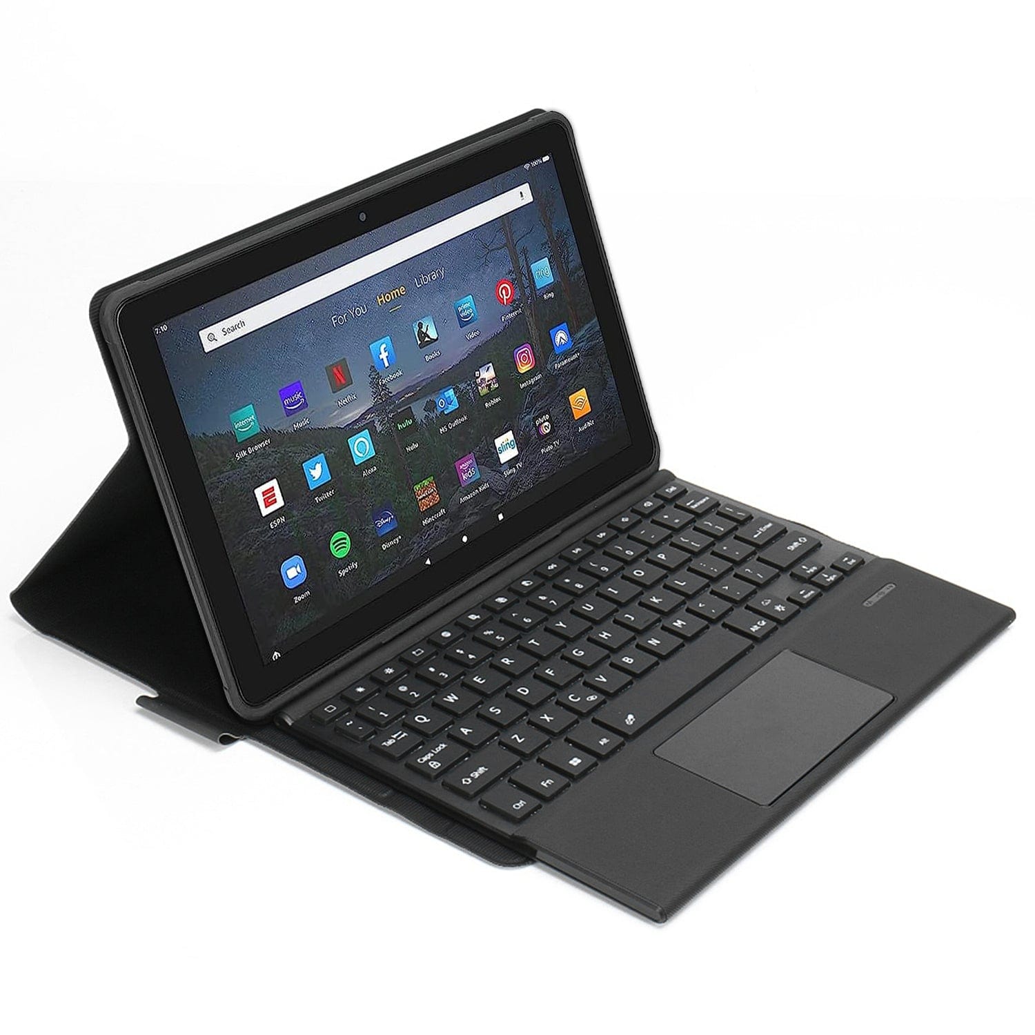 SaharaCase leather folio tablet case with card holder slots and magnetic clasp.