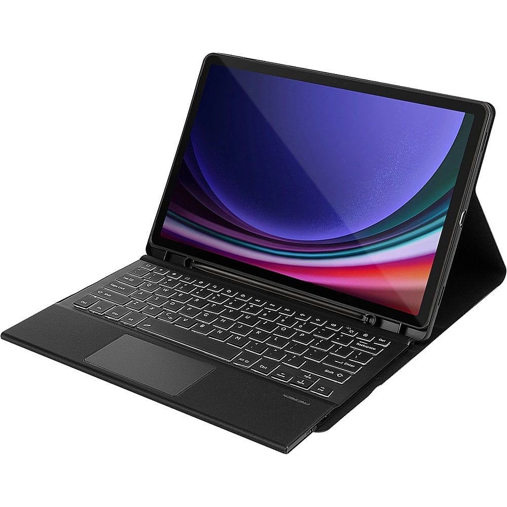 Navigate Series Leather-Folio Keyboard Case - Samsung Galaxy Tab S10+, Tab S9+, and Tab S9 FE+