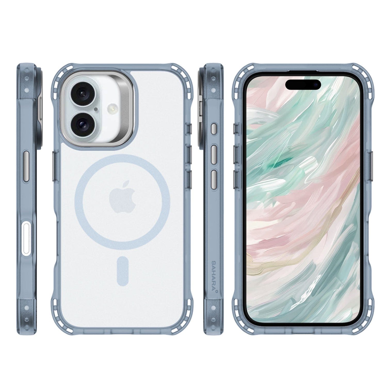 iPhone 16 Clear Kickstand Case - Anti- Slip, Rugged, MagSafe | Venture Series
