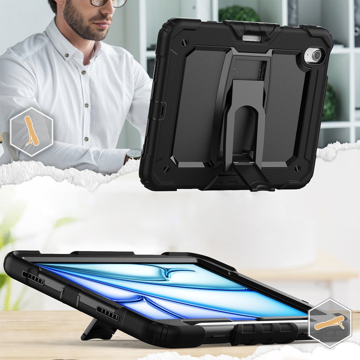 Raider Series Heavy Duty Defense Case - iPad Air 11" M2 & M3