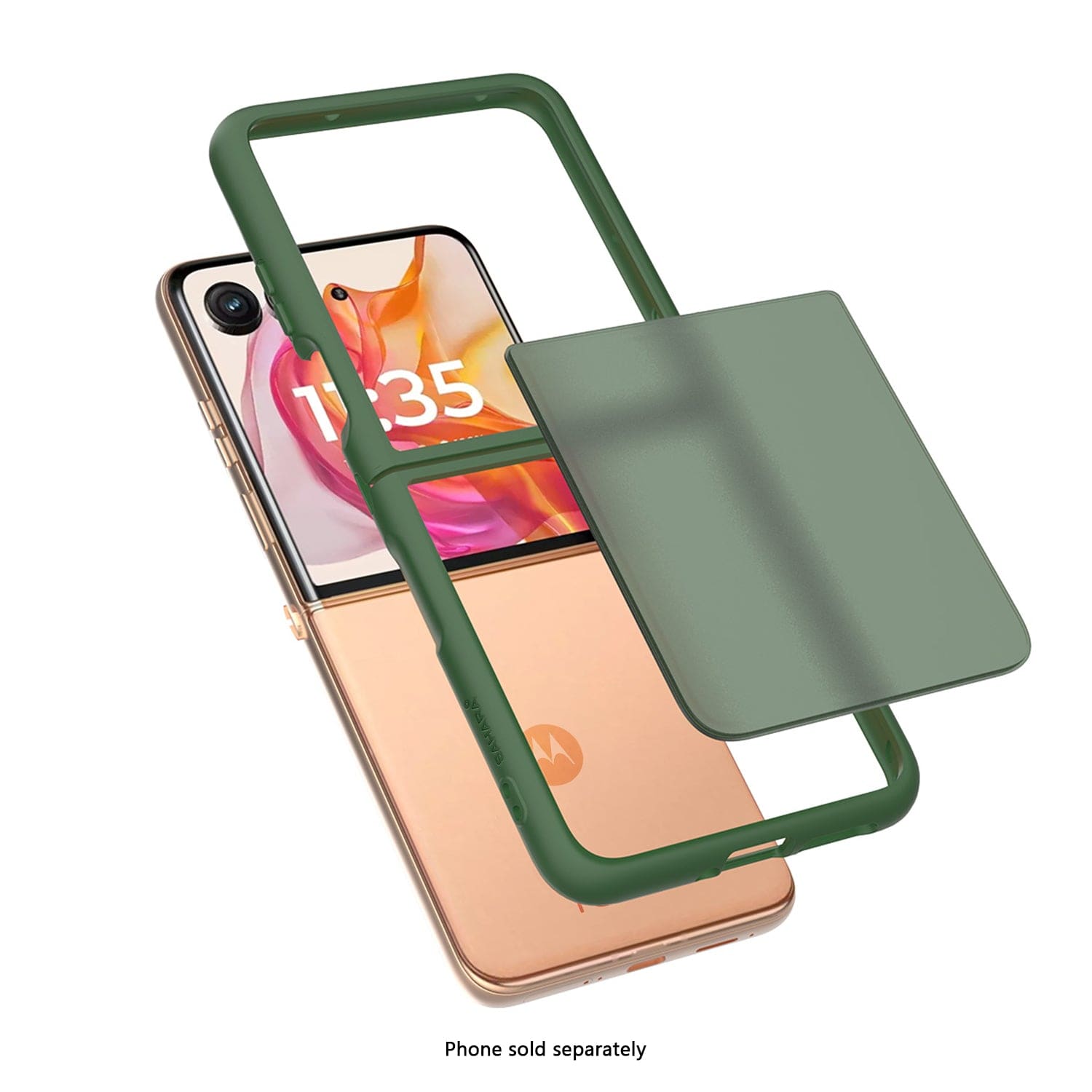 Motorola Razr Ultra (2025) Frosted Clear Semi-Transparent Back Cover - Closed-Button Design | Venture Series